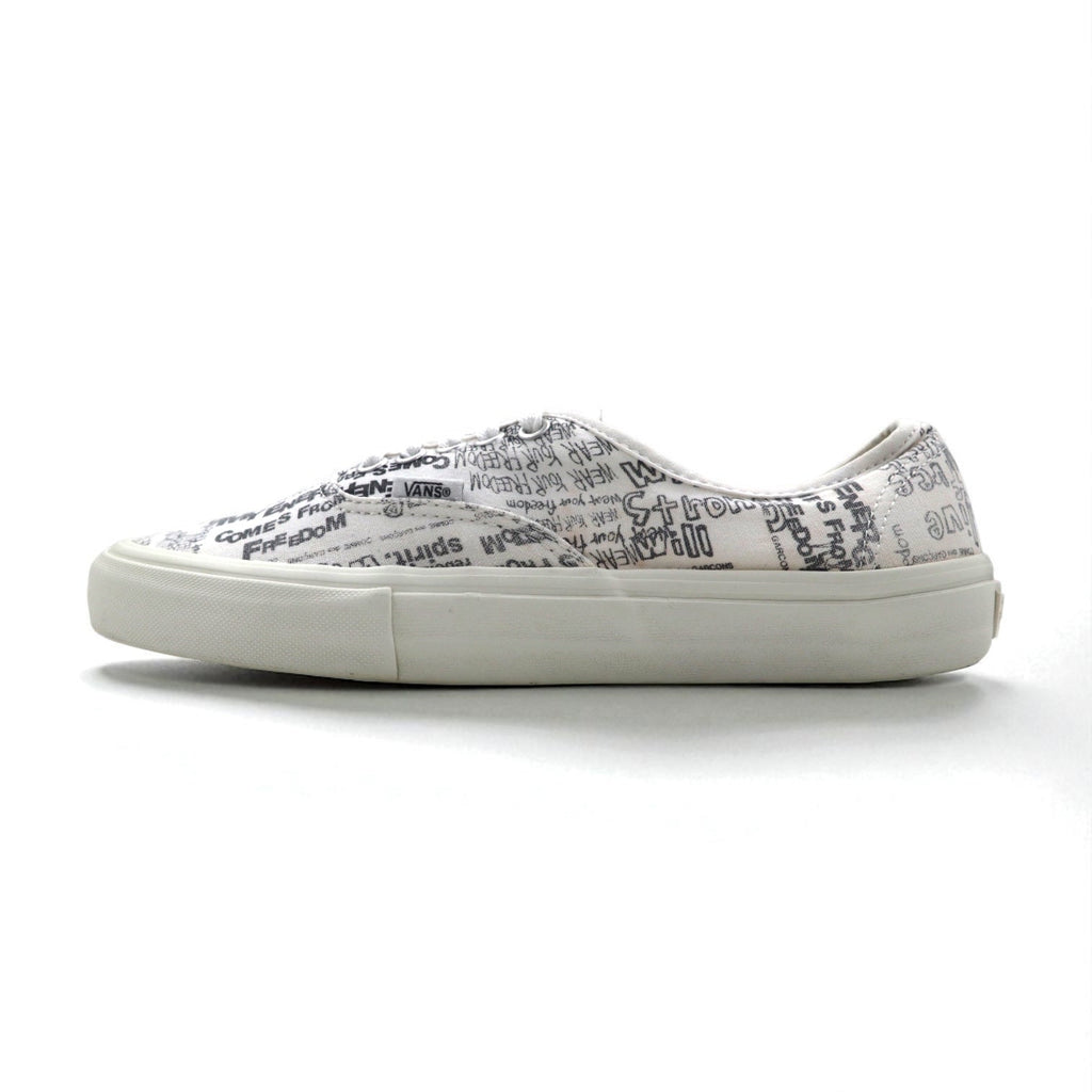 VANS × COMME des GARCONS ヴォルト VAULT オーセンティック AUTHENTIC LX CDG スニーカー 27cm ホワイト キャンバス コットン VN0A33TAKXY