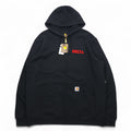 Carhartt フルジップパーカー XL ブラック 裏起毛 DELTA 刺繍 MIDWEIGHT HOODED ZIPFRONT SWEAT K122 メキシコ製 未使用品