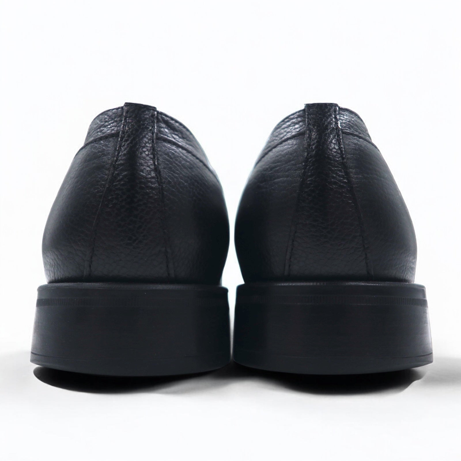 Salvatore Ferragamo Scarpe eleganti Derby 26 cm nere in pelle martellata 0478 B17 Made in Italy