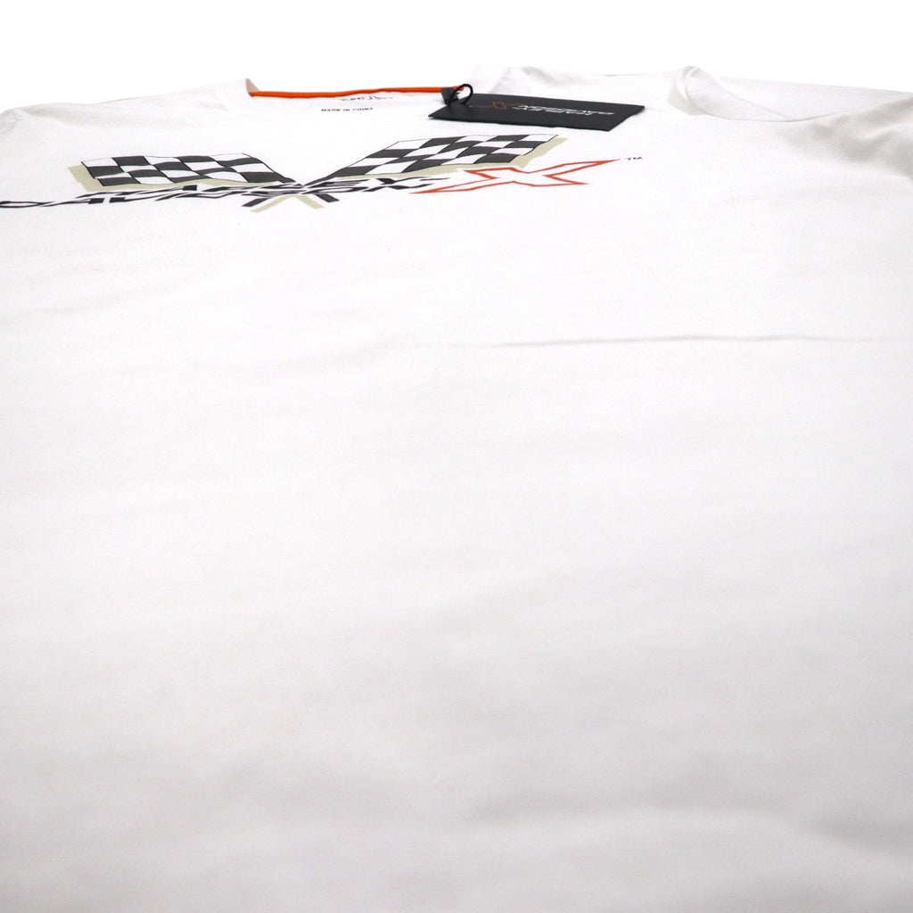 HARLEY DAVIDSON フラッグチェック プリント Tシャツ 2XL ホワイト コットン 未使用品