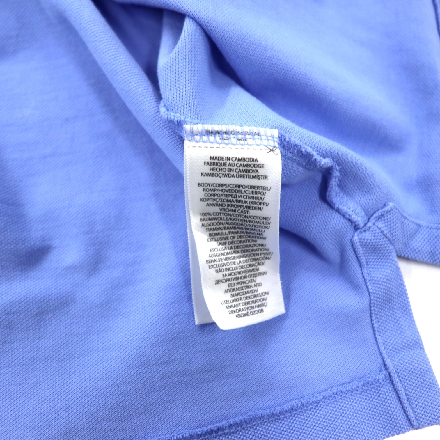 POLO RALPH LAUREN Polo XXL blu in cotone piqué CLASSIC FIT con piccolo pony ricamato, taglia grande