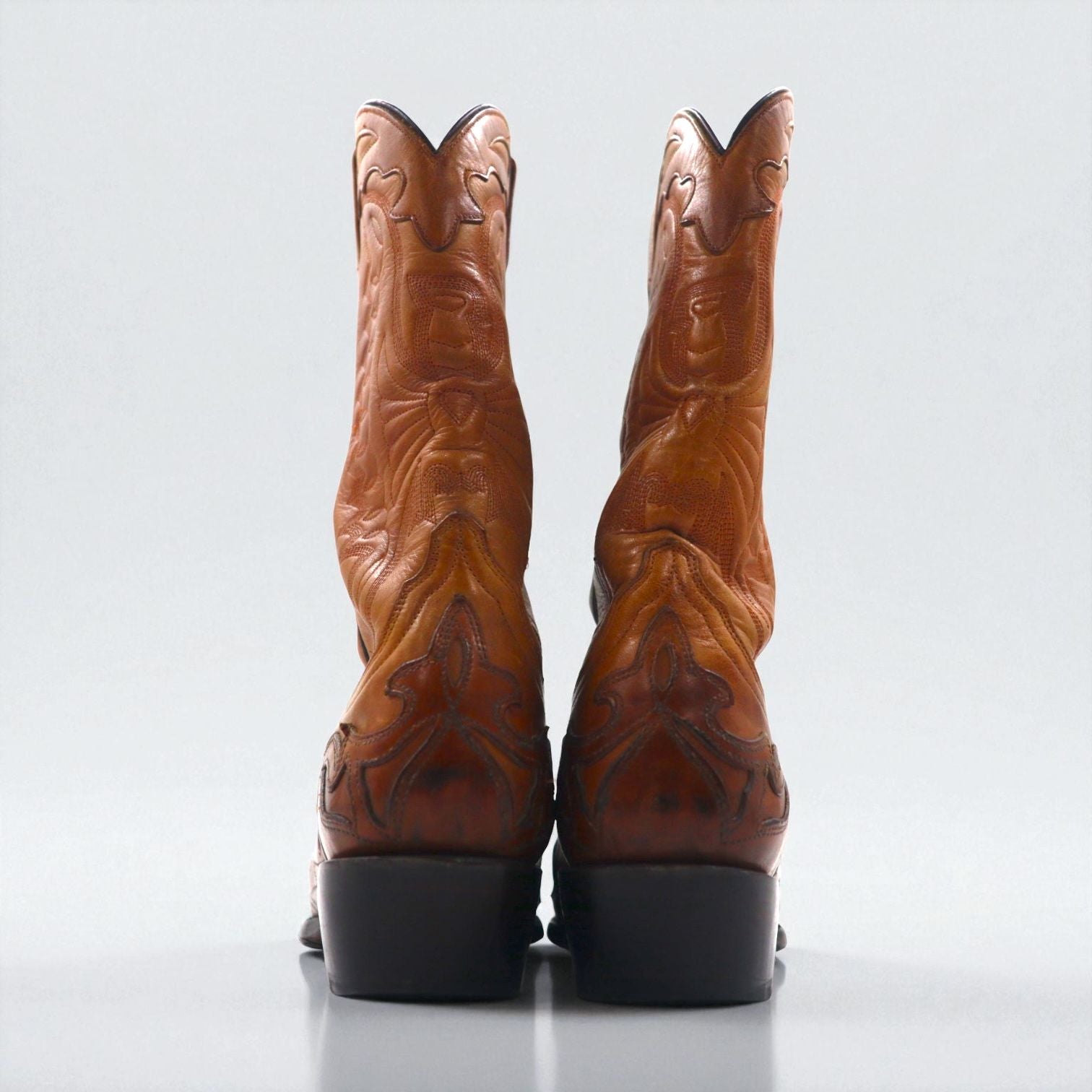 Botas Jaca カウボーイ ウエスタンブーツ 26cm カービングステッチ 刺繍 28005 メキシコ製