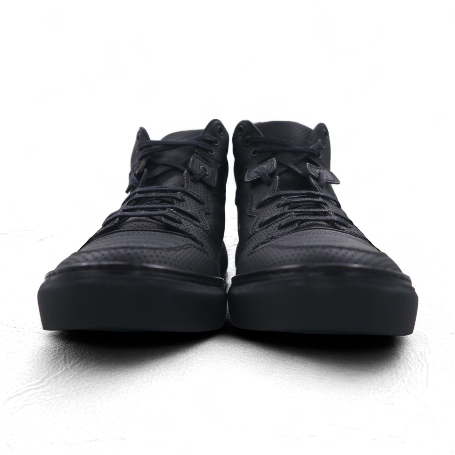 BALENCIAGA Monochrome High sneakers 27cm black pelle traforata Perforated High 373406 Made in Spain Nuovo con etichette
