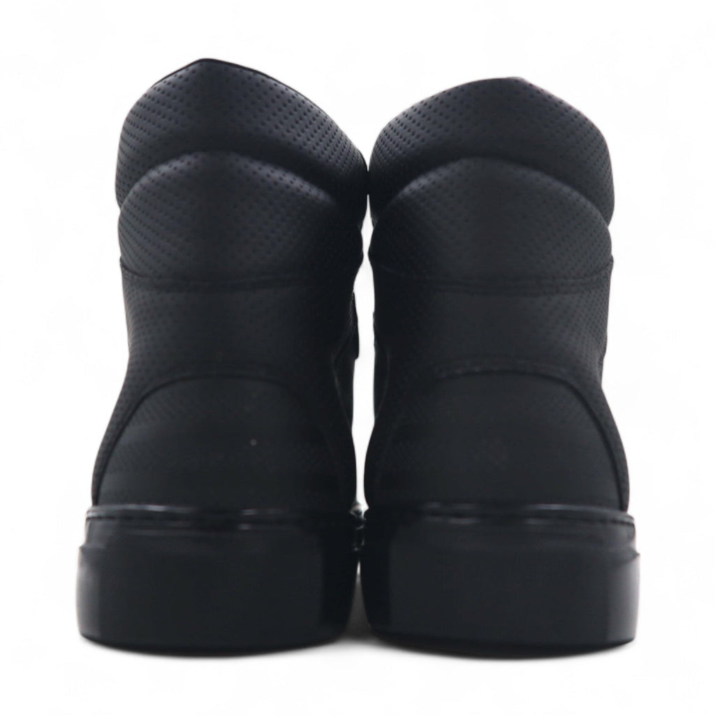 BALENCIAGA Monochrome High sneakers 27cm black pelle traforata Perforated High 373406 Made in Spain Nuovo con etichette