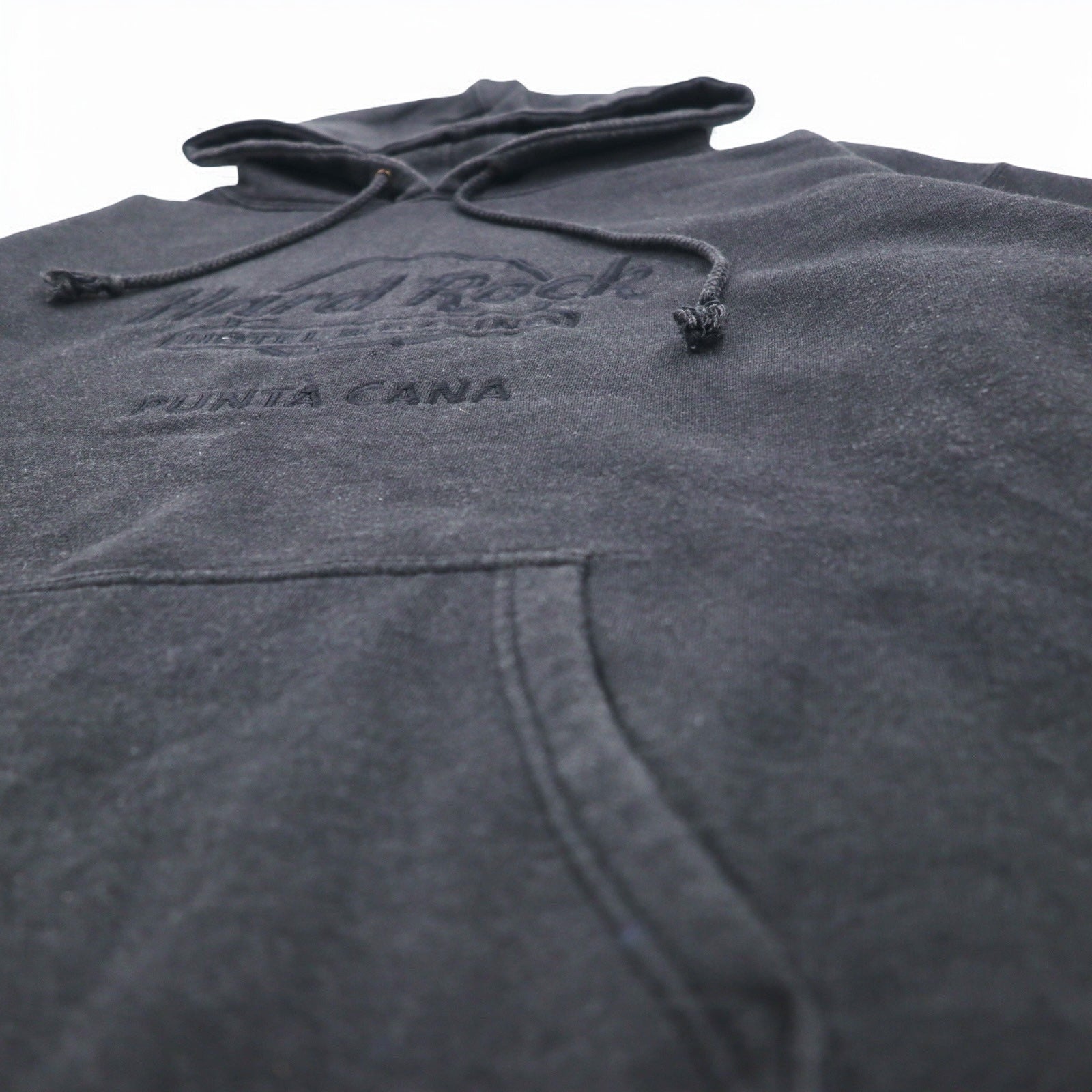 Hard Rock HOTEL Anni '90 Logo Ricamato Pullover Hoodie XXL Grigio PUNTA CANA