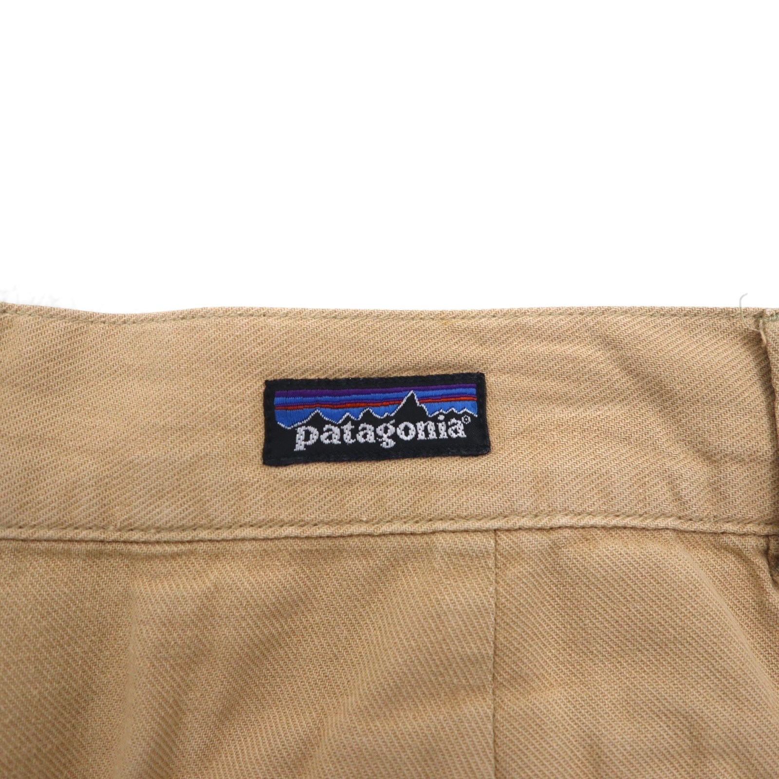 patagonia 90年代 雪無しタグ オーガニックコットン 2タック チノ ショートパンツ M ベージュ 57822
