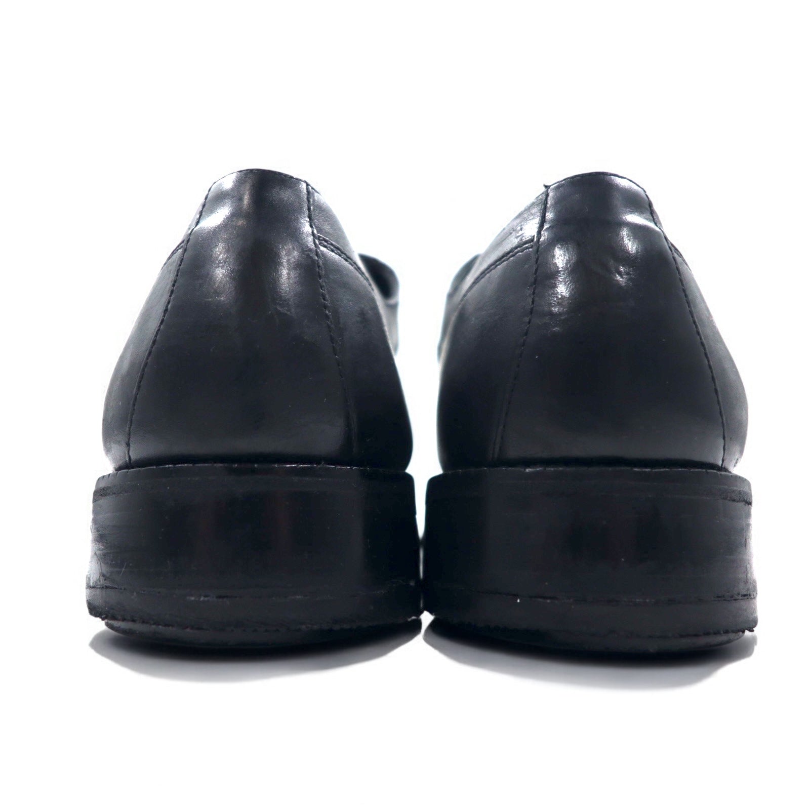 COLE HAAN Scarpe stringate eleganti con punta a U e spacco, 28.5 cm, nere, in pelle, allacciatura aperta 01594