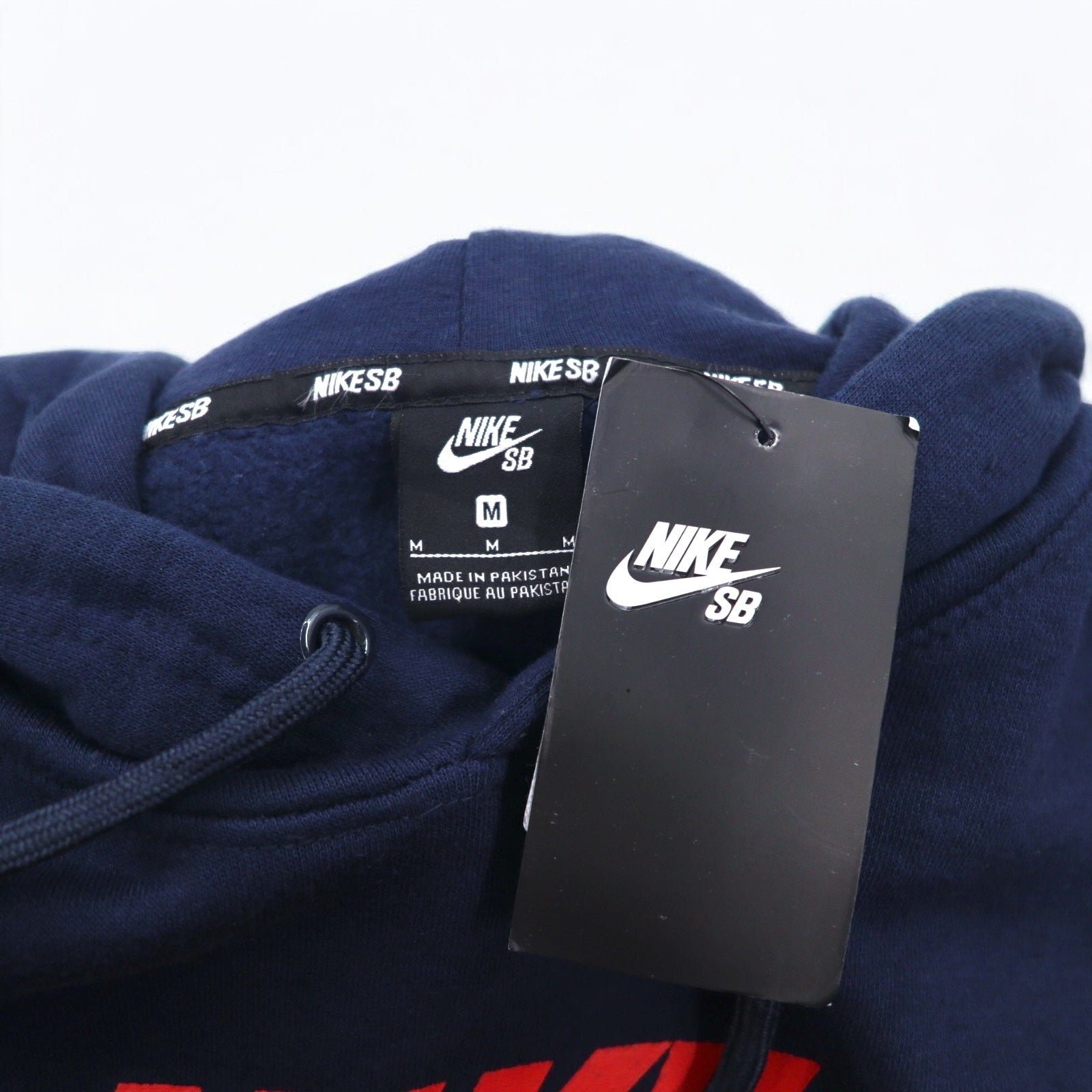 NIKE SB Icon Pullover Essential Hoodie M Blu navy Icon Hoody AJ9733-451 Prodotto in Pakistan Nuovo