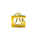 GUCCI Made in Italy Anello per foulard G logo Metallo dorato