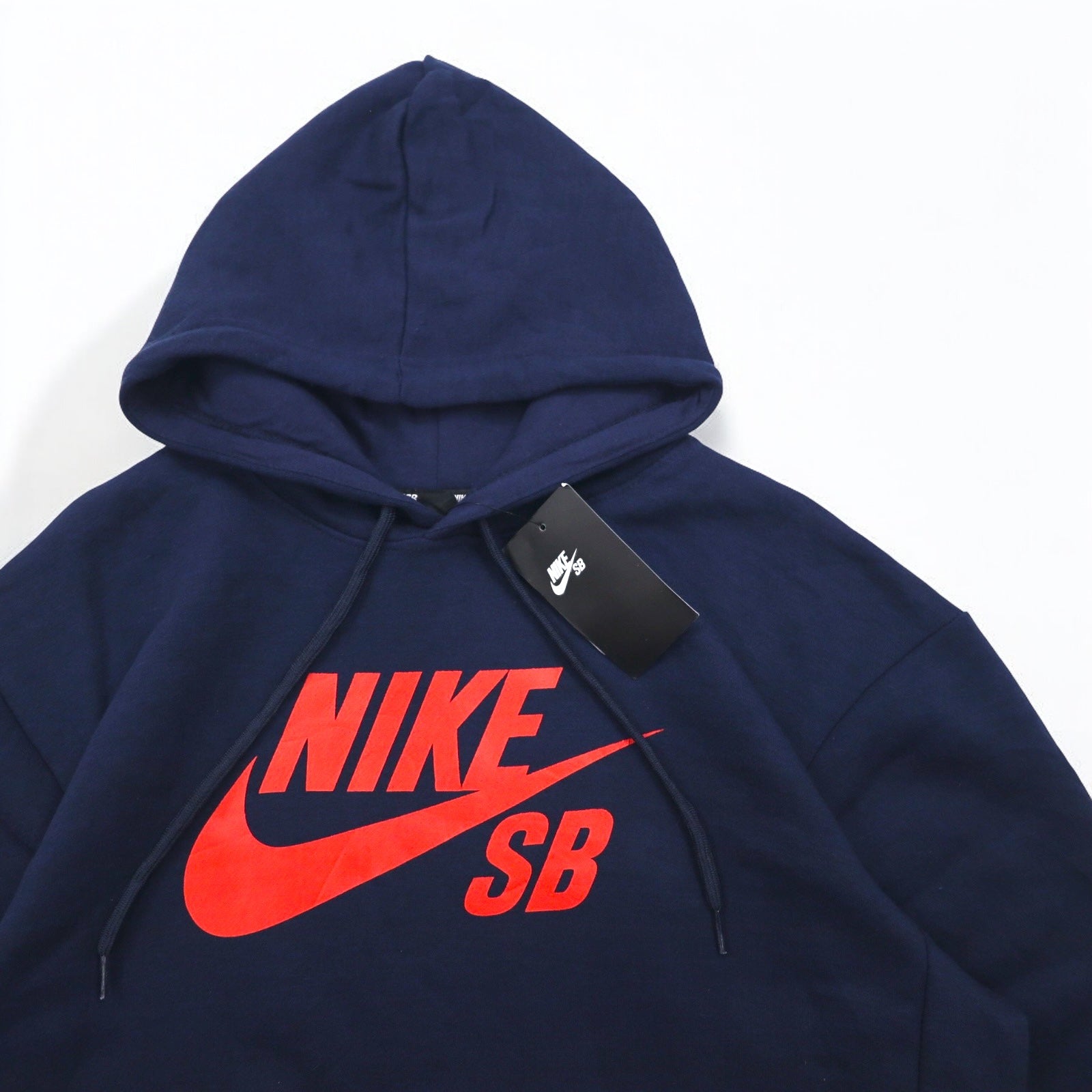 NIKE SB Icon Pullover Essential Hoodie M Blu navy Icon Hoody AJ9733-451 Prodotto in Pakistan Nuovo