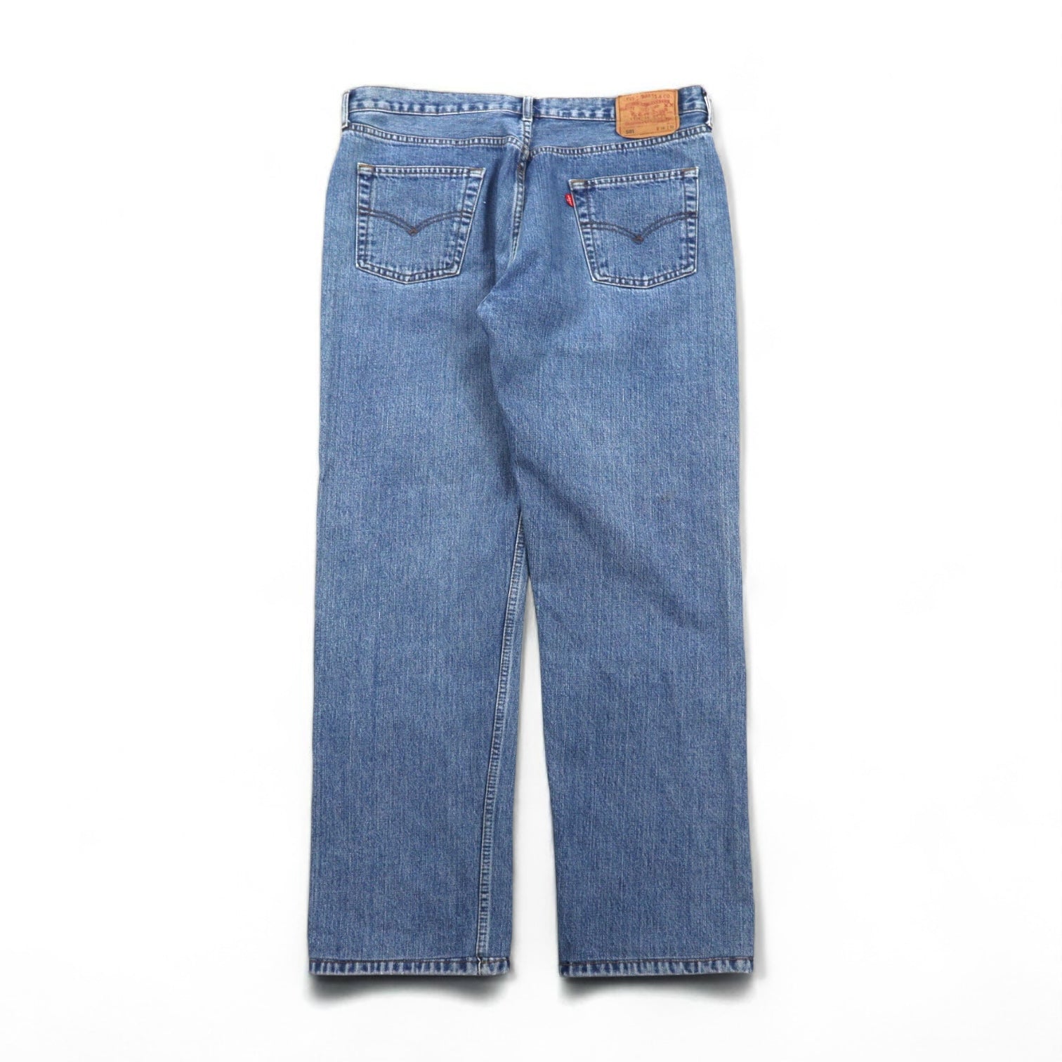Levi's Anni '90 USA 501 Jeans L Indigo Blu Chiusura a bottoni 5010114