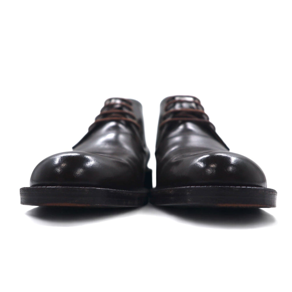 tricot COMME des GARCONS stivali chukka 23,5 cm marrone pelle made in Japan