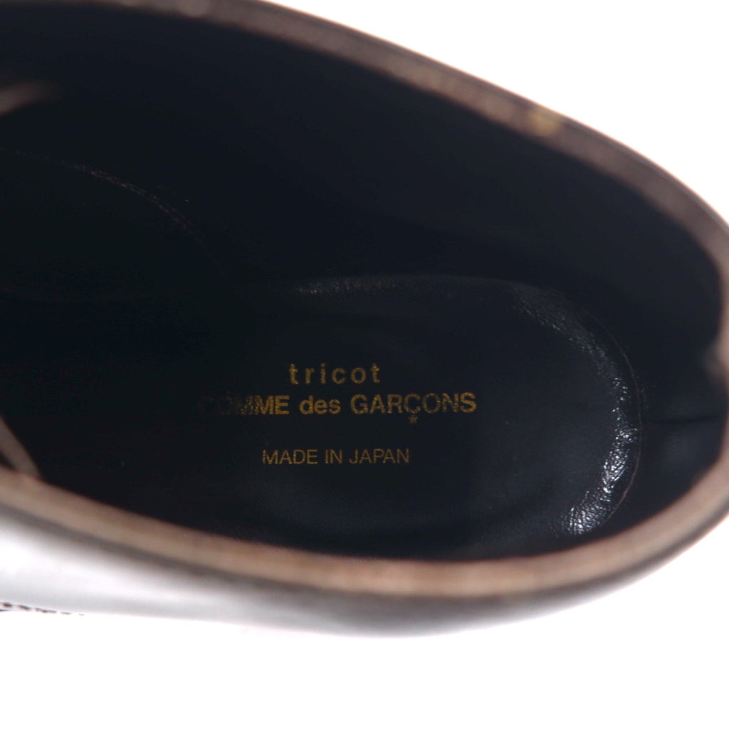 tricot COMME des GARCONS stivali chukka 23,5 cm marrone pelle made in Japan