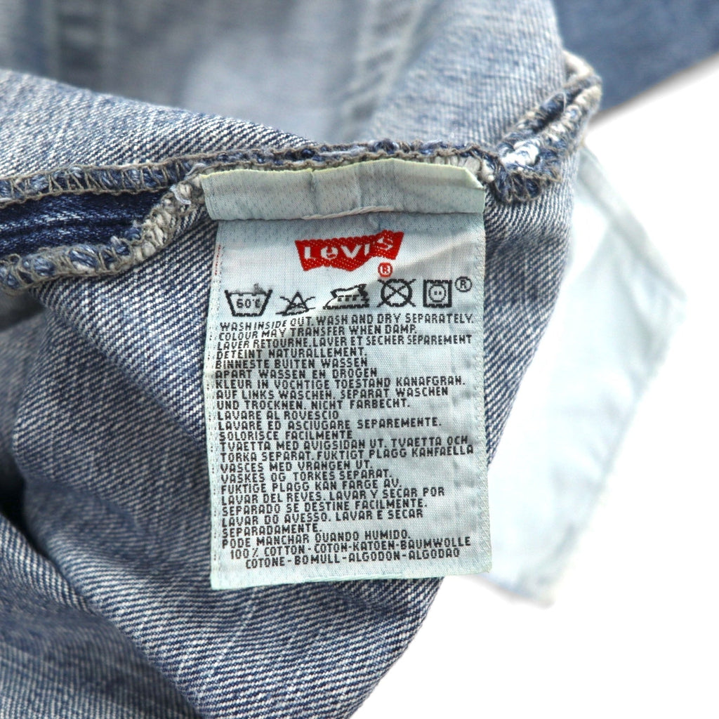 Levi's Anni '90 USA 501 Jeans L Indigo Blu Chiusura a bottoni 5010114