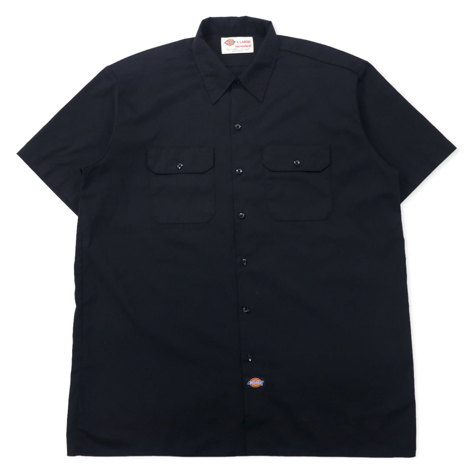 Dickies Camicia da lavoro a maniche corte XL Nera Poliestere Cotone Taglia grande