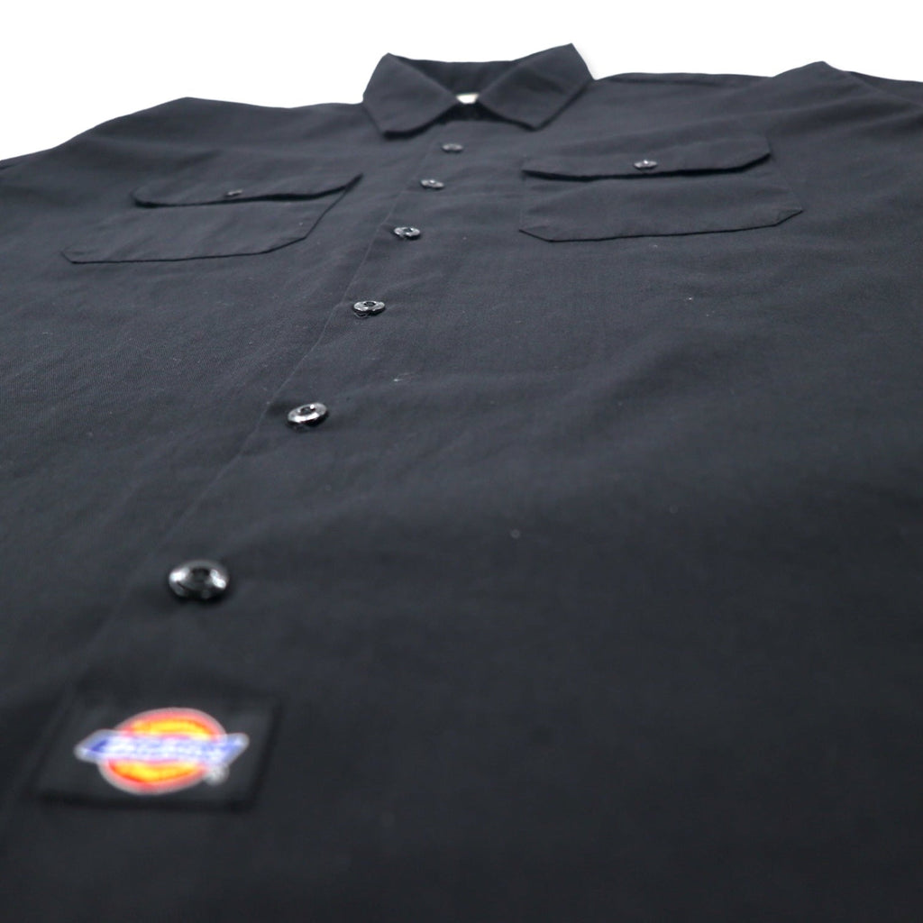 Dickies Camicia da lavoro a maniche corte XL Nera Poliestere Cotone Taglia grande