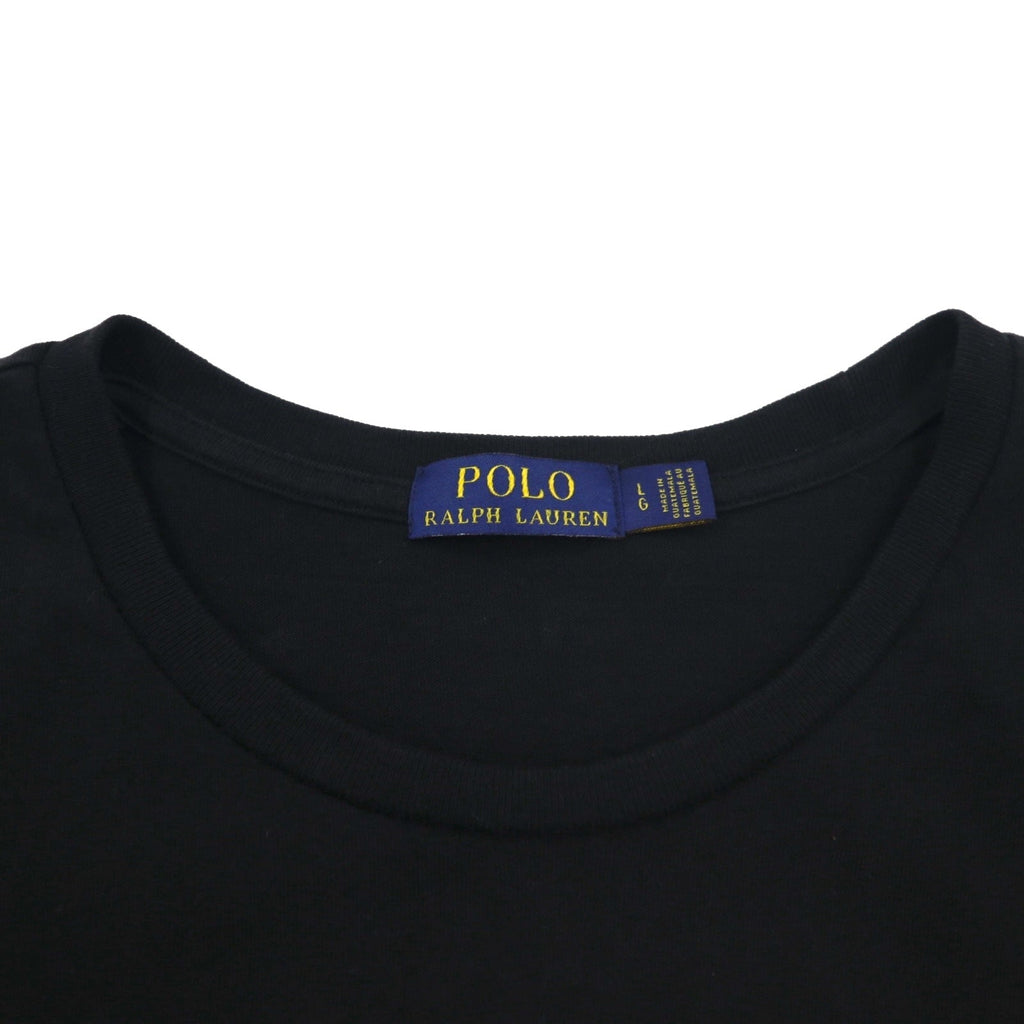 POLO RALPH LAUREN T-shirt con stampa Polo Bear, taglia L, colore nero, in cotone POLO BEAR