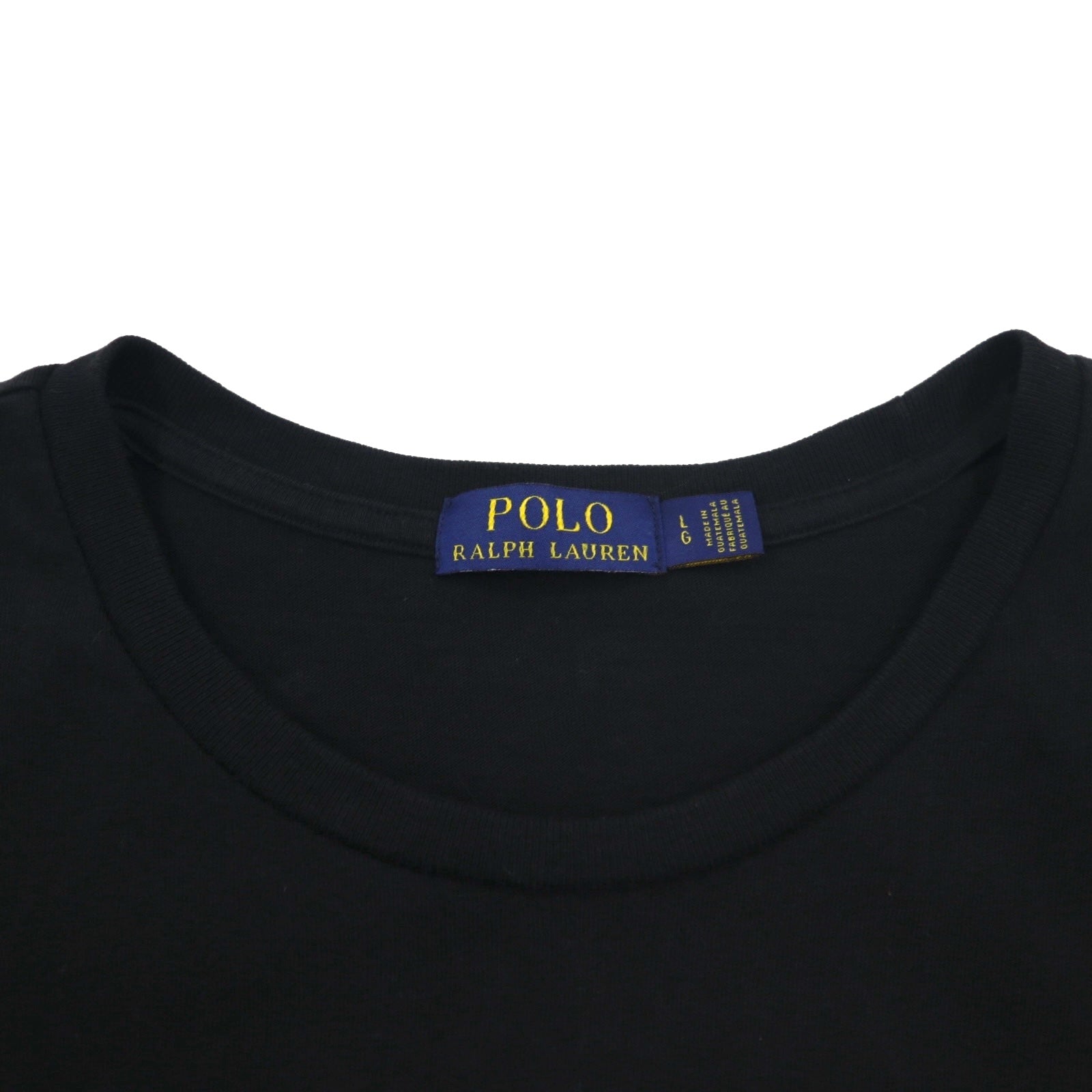 POLO RALPH LAUREN T-shirt con stampa Polo Bear, taglia L, colore nero, in cotone POLO BEAR