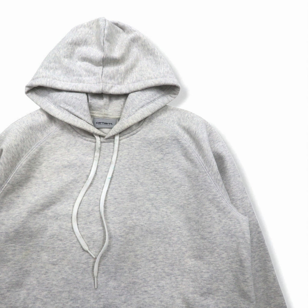 Carhartt WIP felpa con cappuccio pullover HOODED CHASE SWEATSHIRT L tinta unita tasche interno felpato I015897 Made in Bulgaria