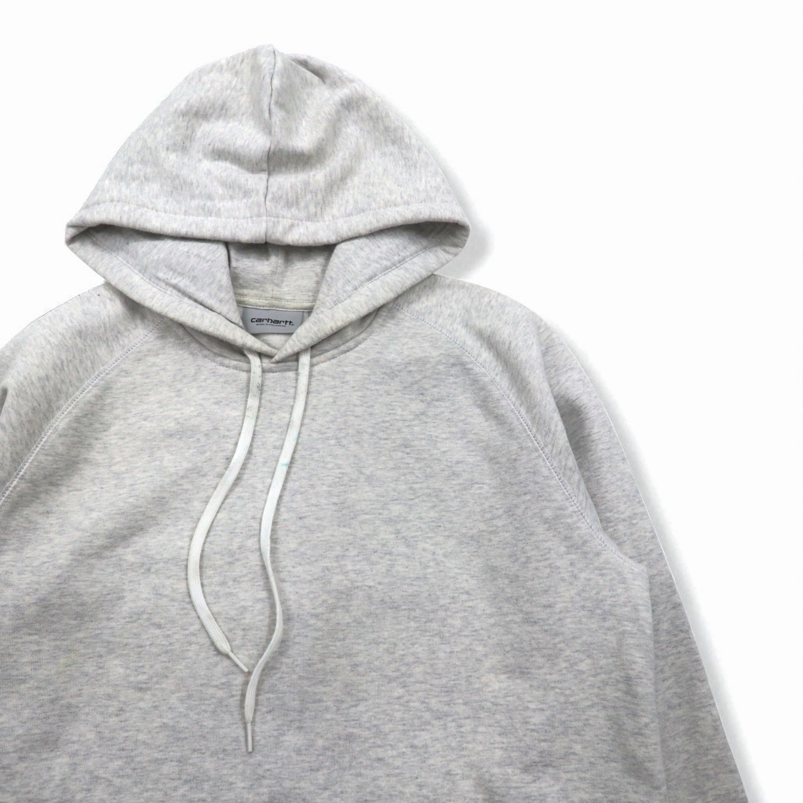 Carhartt WIP felpa con cappuccio pullover HOODED CHASE SWEATSHIRT L tinta unita tasche interno felpato I015897 Made in Bulgaria