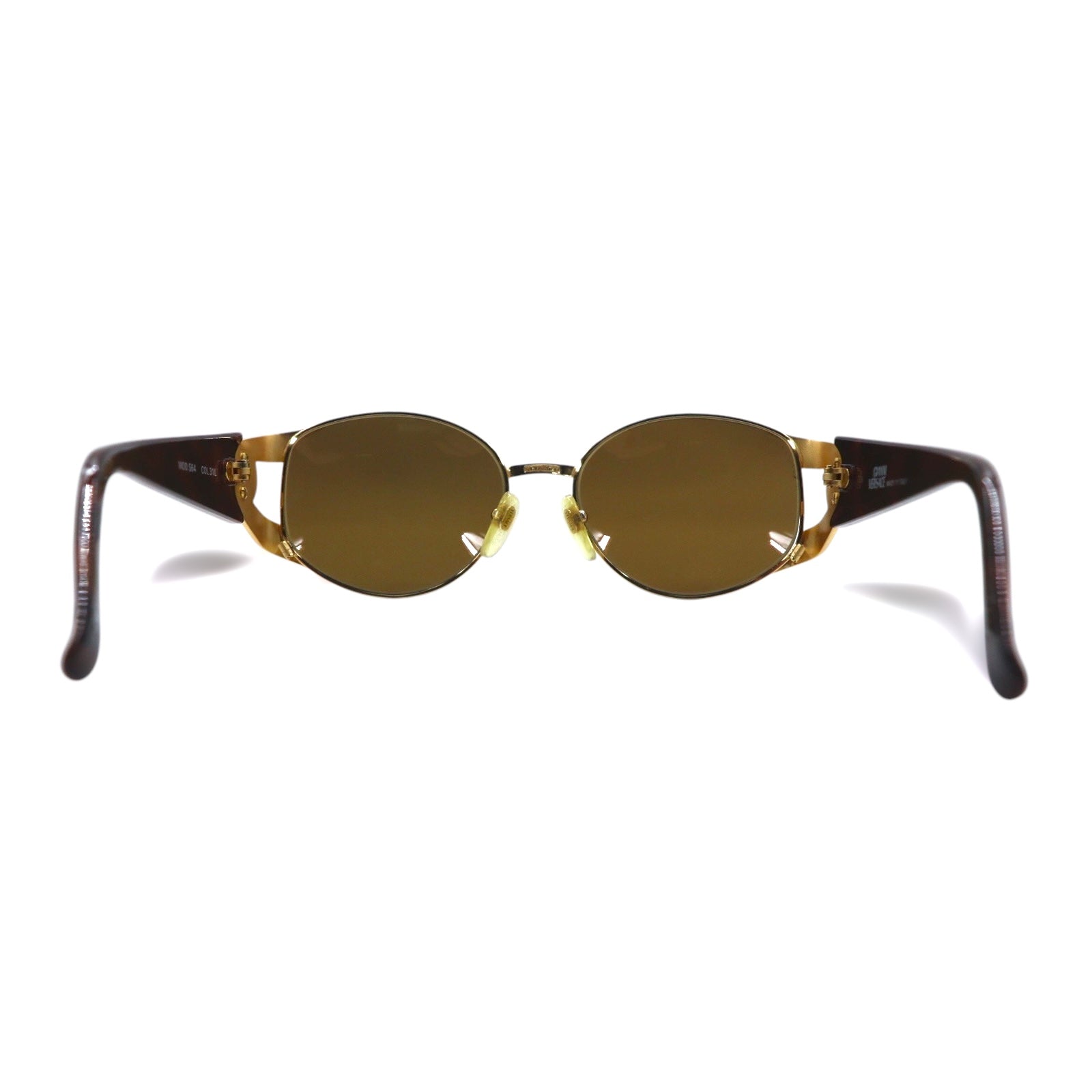 GIANNI VERSACE Vintage Made in Italy Medusa Occhiali da Sole Oro Tartarugato S64 31L