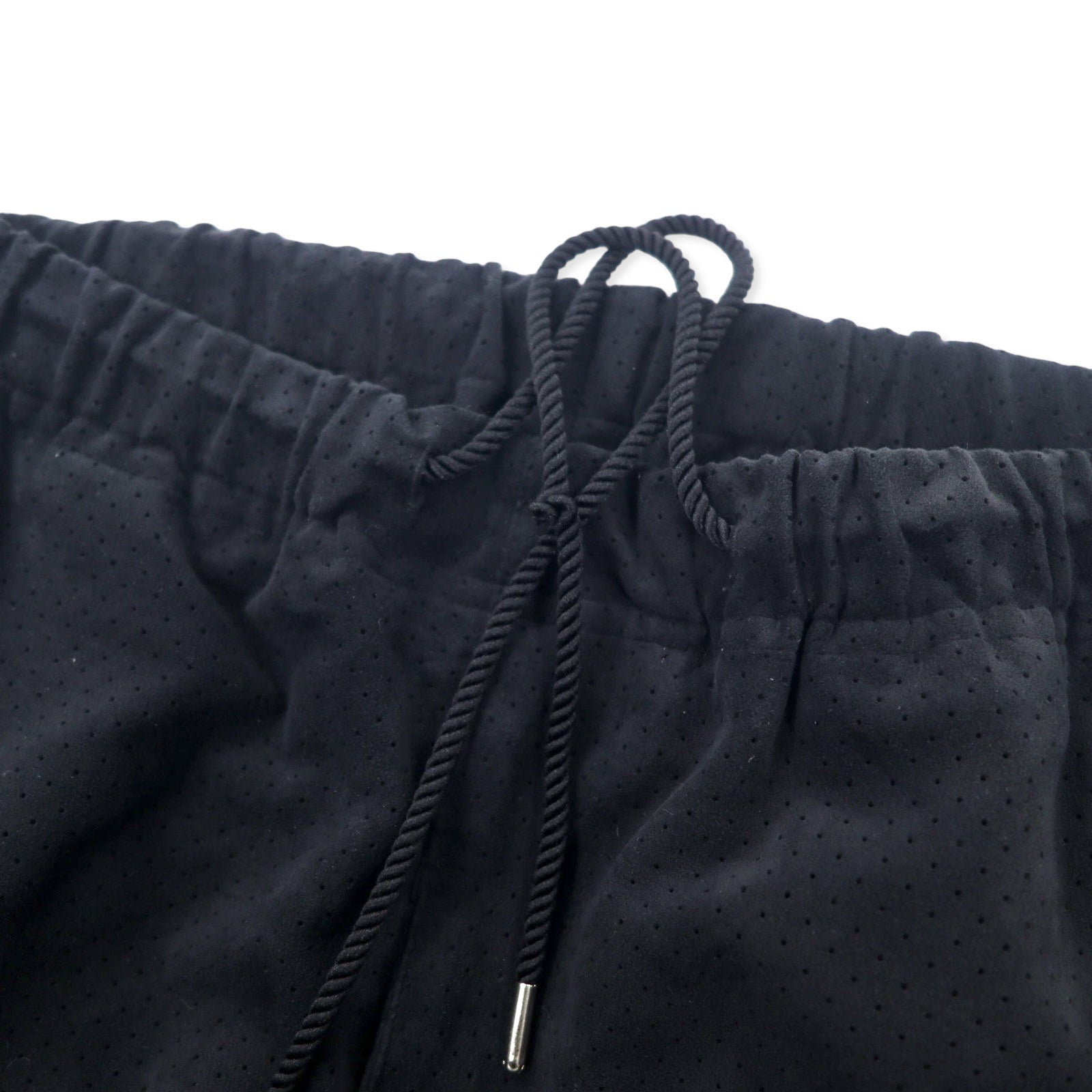 Sasquatch Fabrix, pantaloni a strati in finta pelle scamosciata, taglia M, neri, poliestere, 16AW-PA-007, Made in Japan