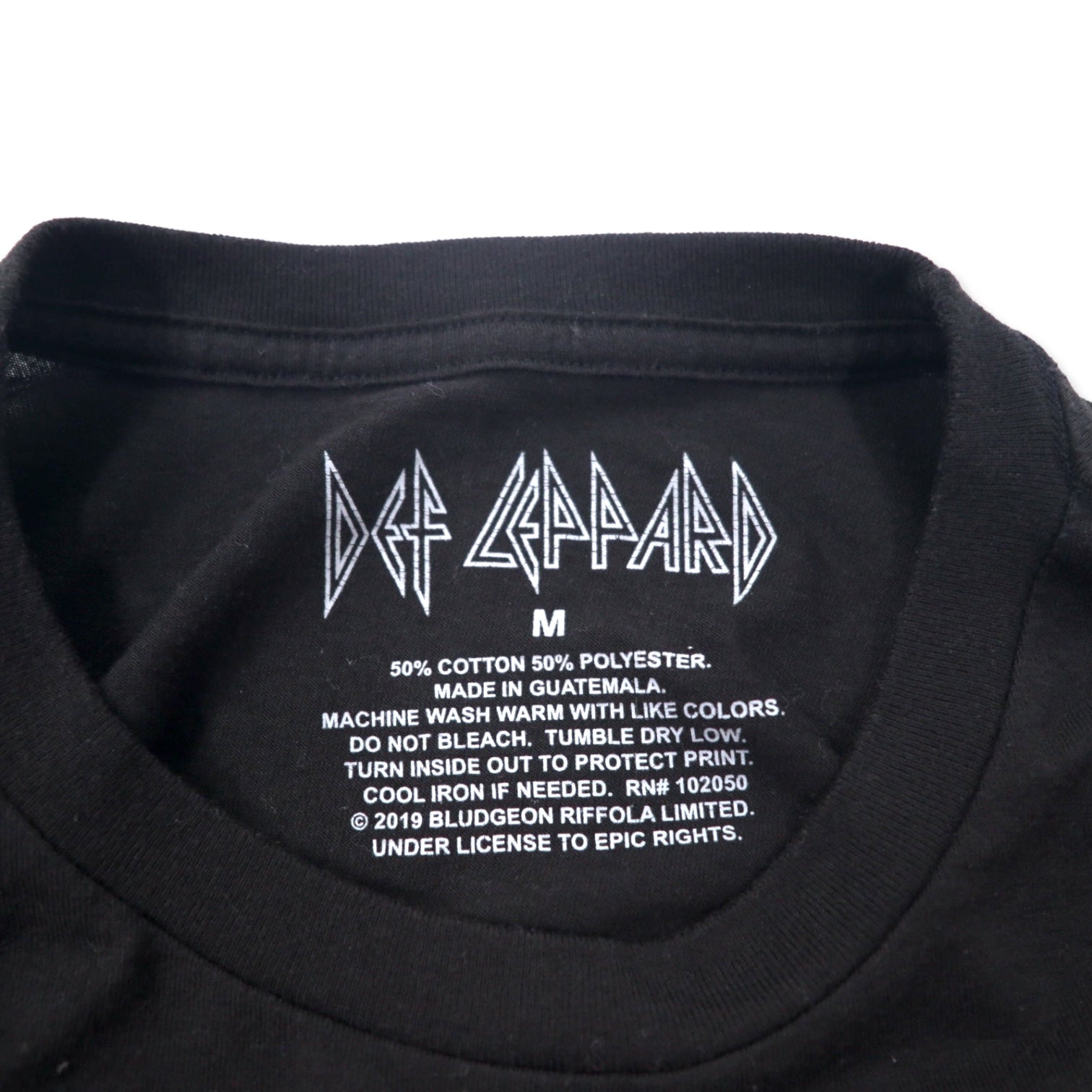 DEF LEPPARD Maglietta del gruppo Def Leppard taglia M nero cotone