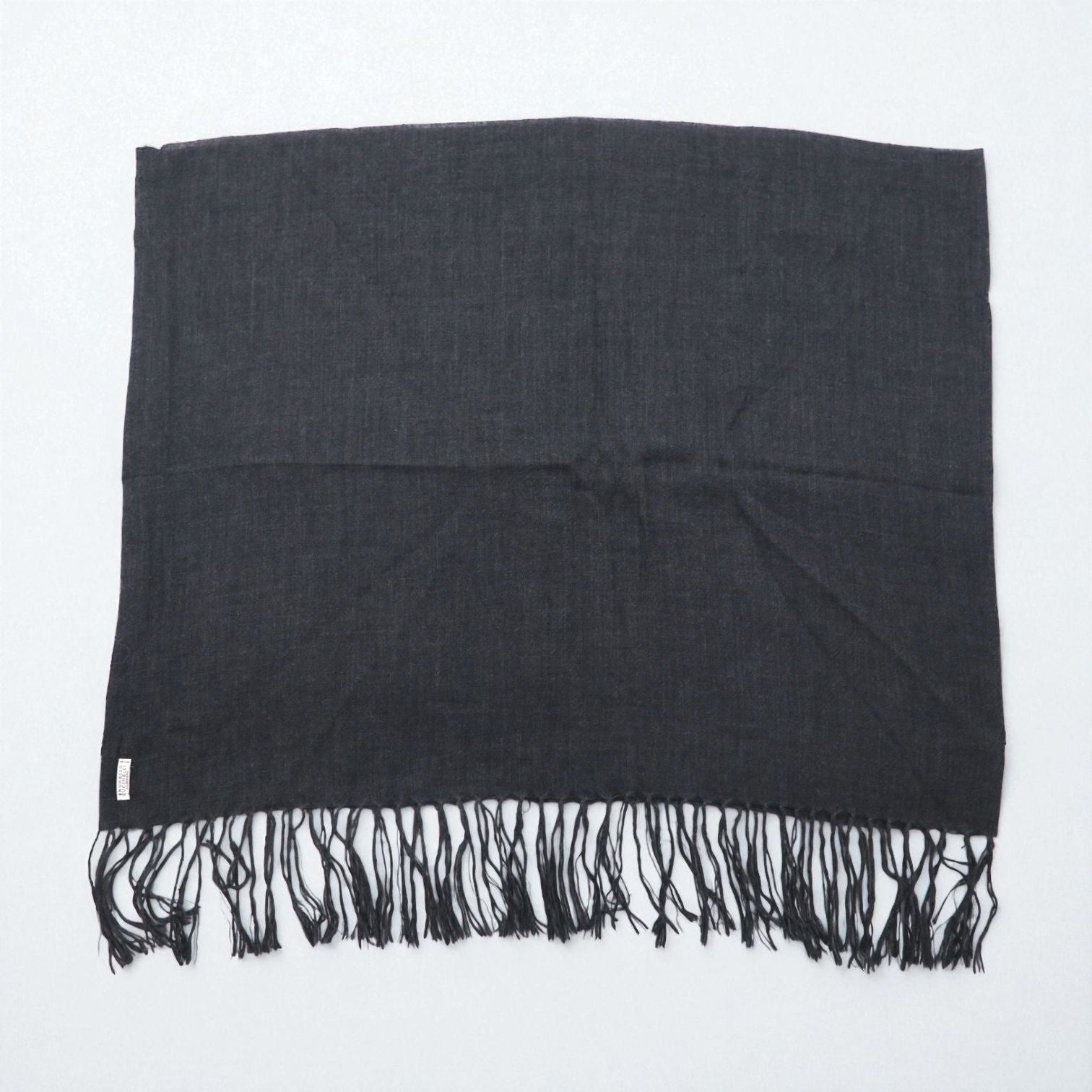 BRUNELLO CUCINELLI イタリア製 カシミヤ フリンジ マフラー グレー