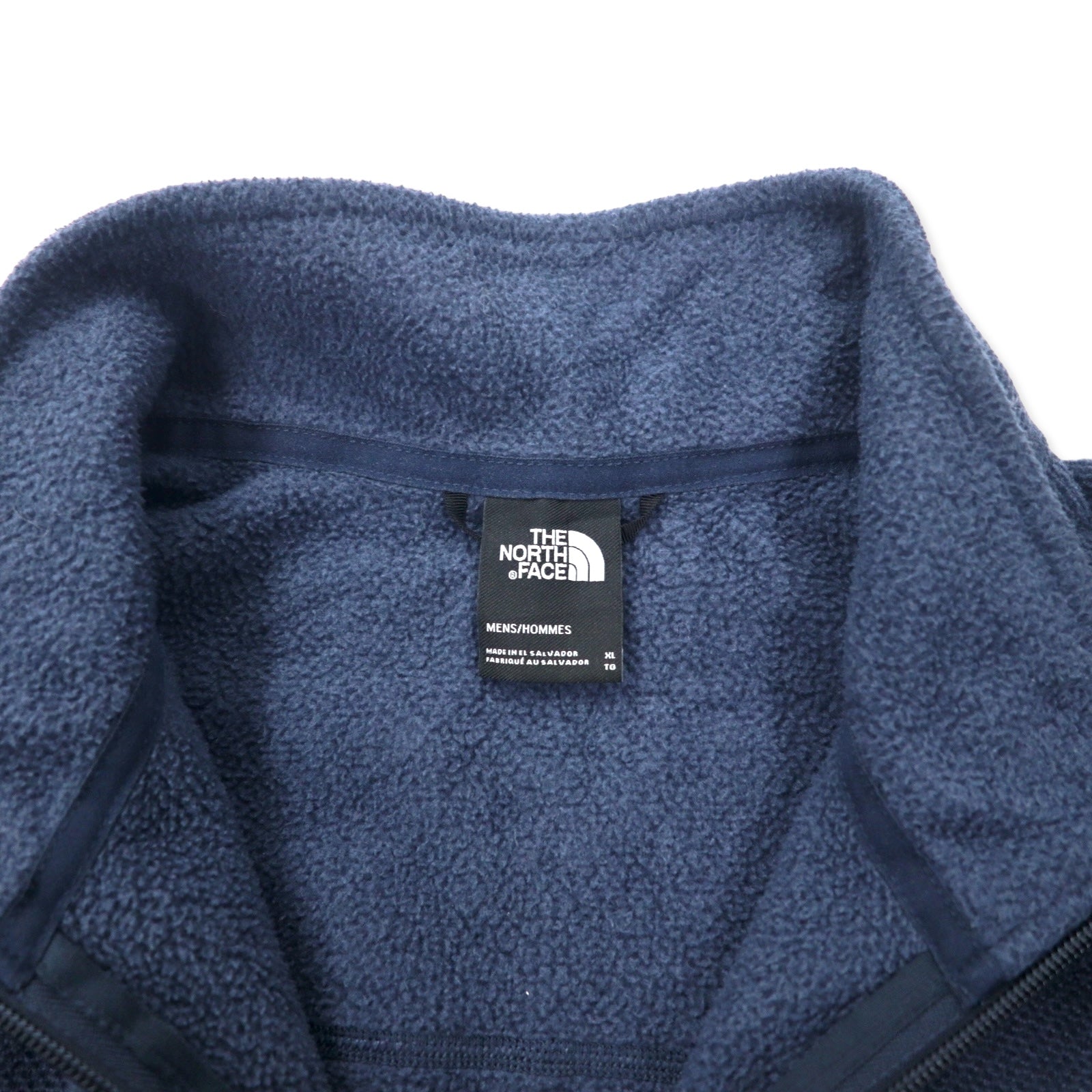 THE NORTH FACE Giacca in pile full zip XL blu navy poliestere con ricamo logo