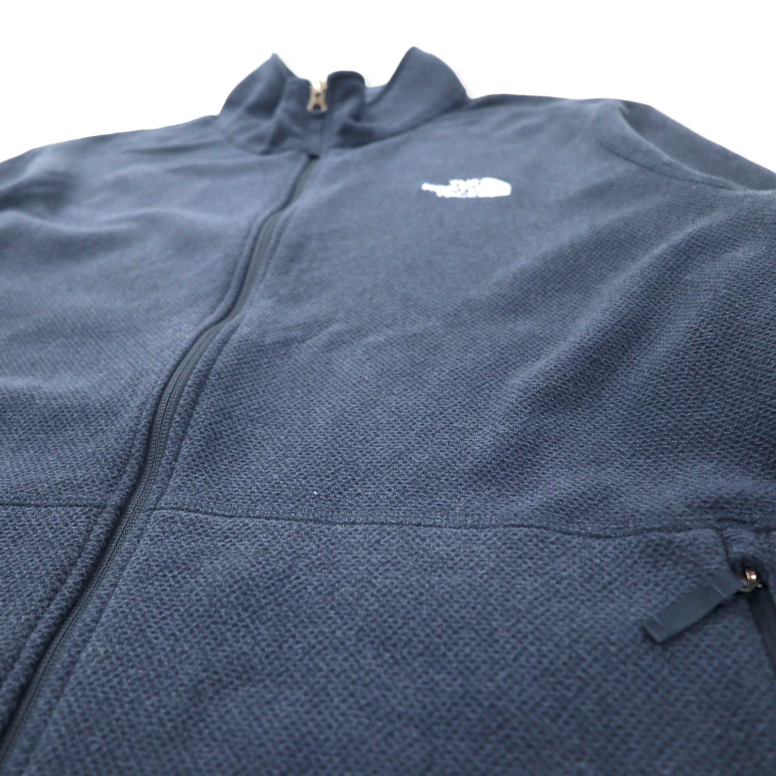 THE NORTH FACE Giacca in pile full zip XL blu navy poliestere con ricamo logo