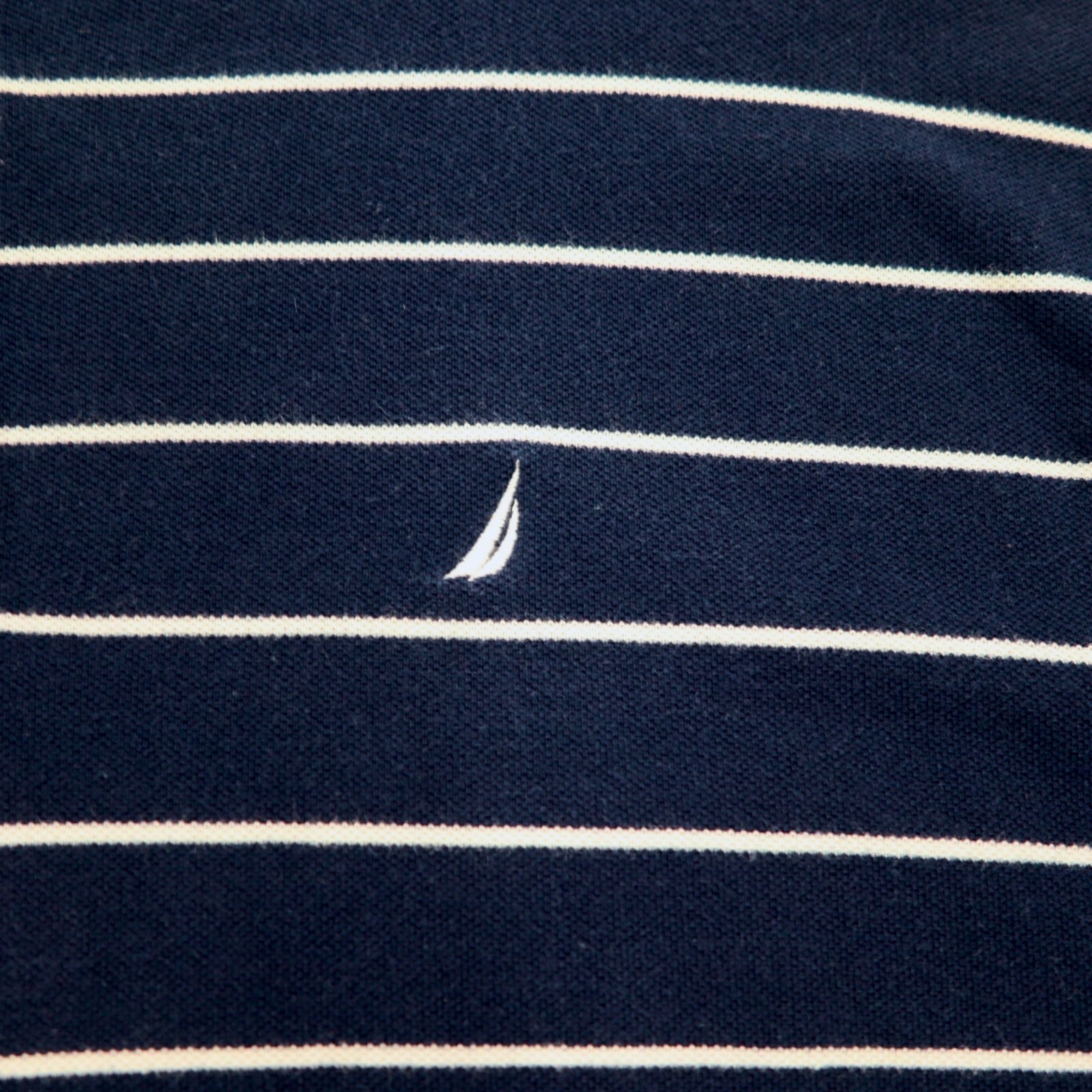 NAUTICA ヘンリーネック ロングスリーブTシャツ ロンT 3XL ネイビー ボーダー ビッグサイズ