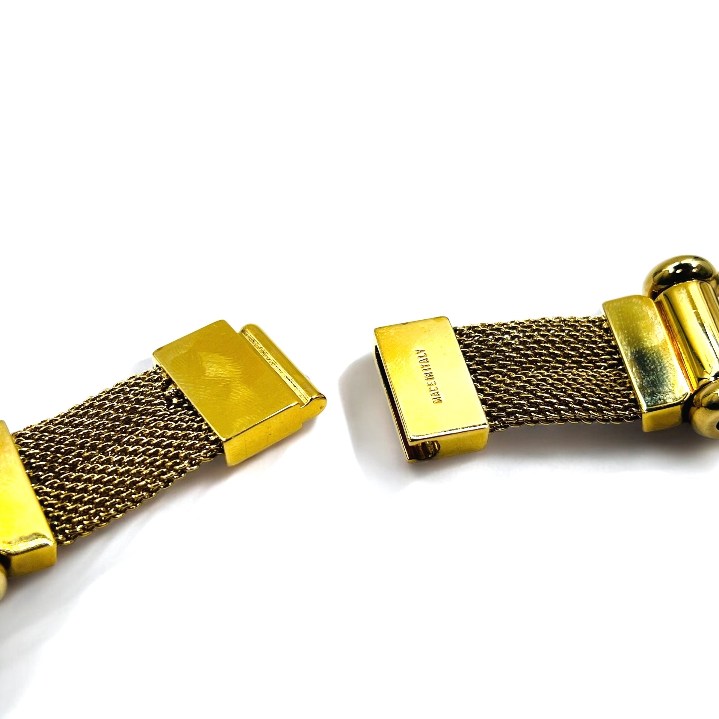 GUCCI イタリア製 セパレート キーホルダー キーリング ゴールド メタル メッシュ