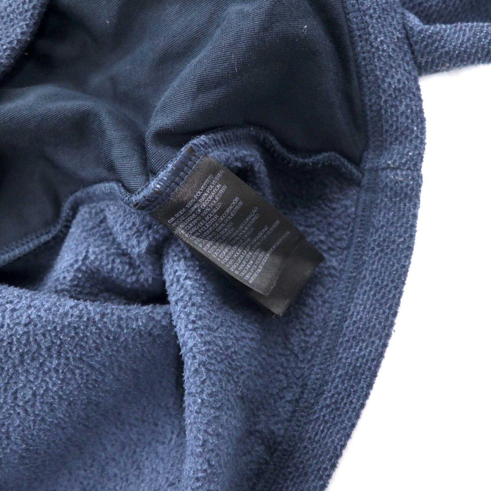 THE NORTH FACE Giacca in pile full zip XL blu navy poliestere con ricamo logo