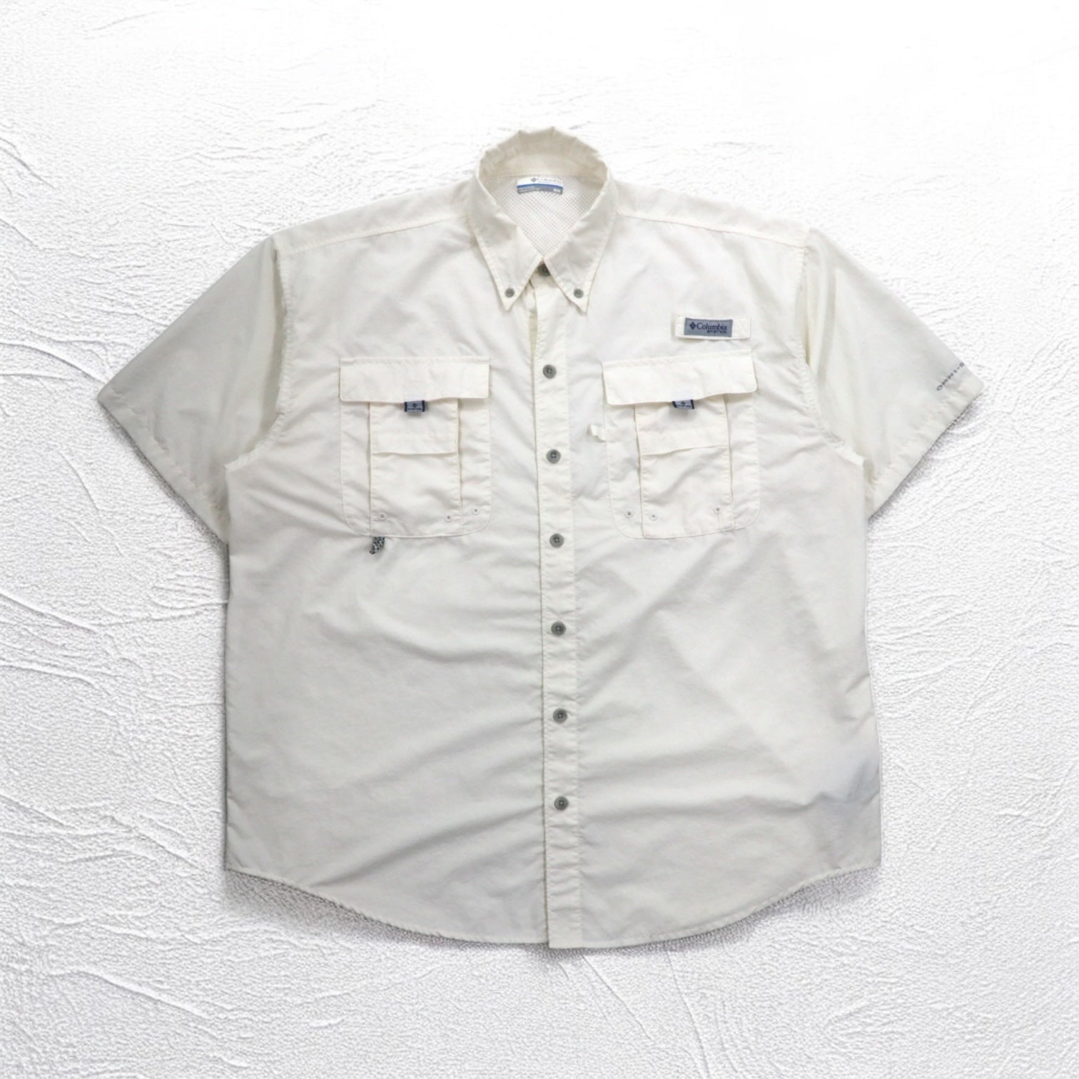 Columbia PFG Bahama II Maglia a Maniche Corte per Pesca M Bianco Nylon FM7047