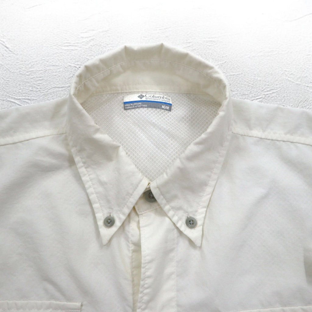 Columbia PFG Bahama II Maglia a Maniche Corte per Pesca M Bianco Nylon FM7047