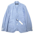 Calvin Klein Jeans Giacca sartoriale 2 bottoni gessata a quadri taglia L cotone blu, mai indossato