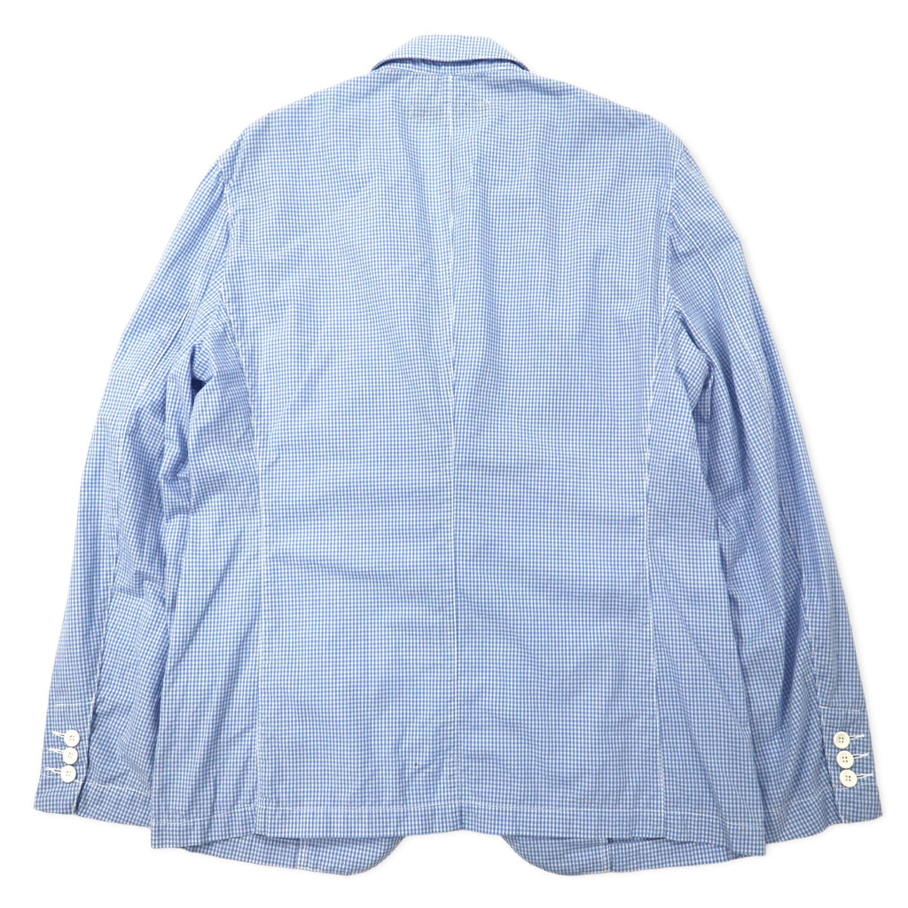 Calvin Klein Jeans Giacca sartoriale 2 bottoni gessata a quadri taglia L cotone blu, mai indossato