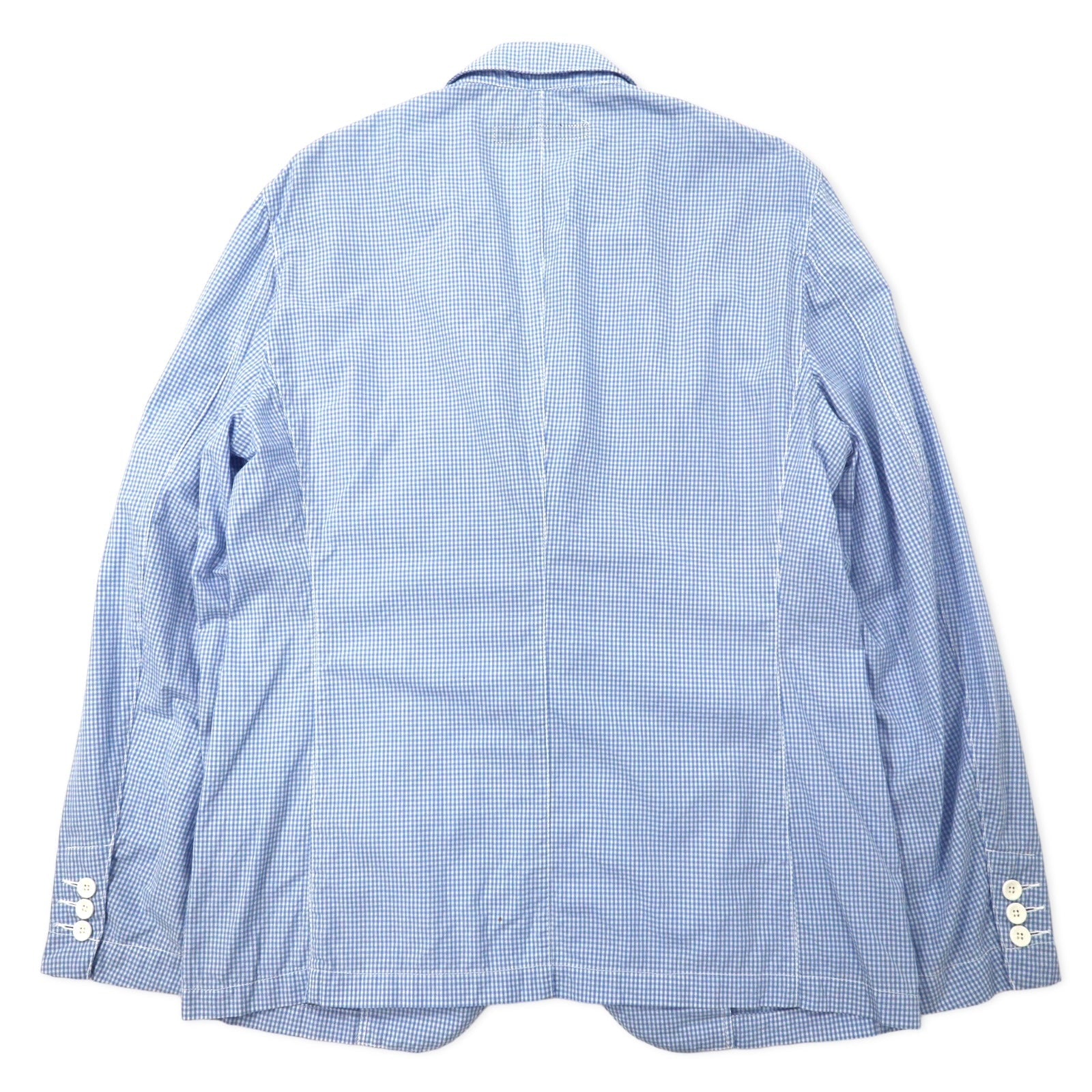 Calvin Klein Jeans Giacca sartoriale 2 bottoni gessata a quadri taglia L cotone blu, mai indossato