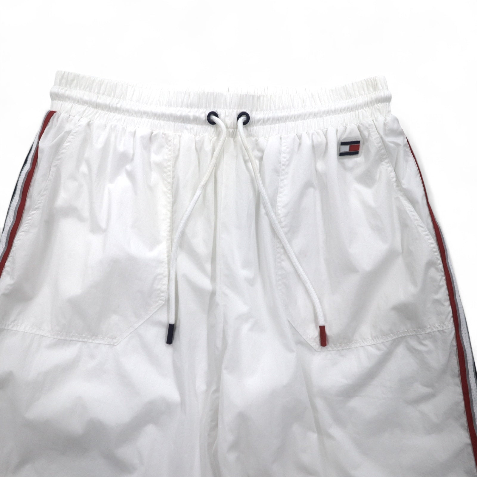 TOMMY HILFIGER SPORT ナイロン トラックパンツ ジャージ S ホワイト サイドライン