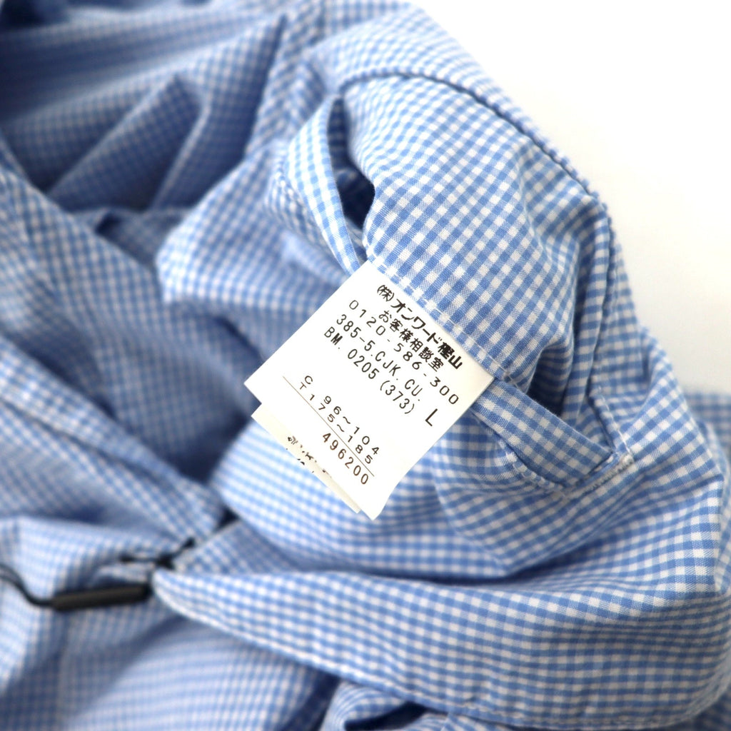 Calvin Klein Jeans Giacca sartoriale 2 bottoni gessata a quadri taglia L cotone blu, mai indossato