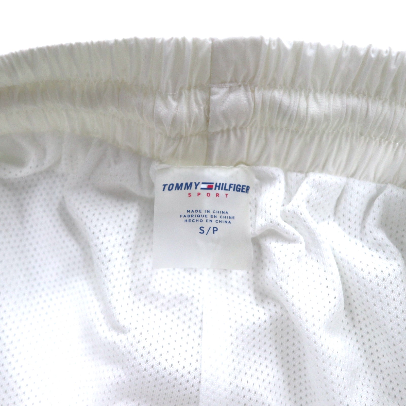 TOMMY HILFIGER SPORT ナイロン トラックパンツ ジャージ S ホワイト サイドライン