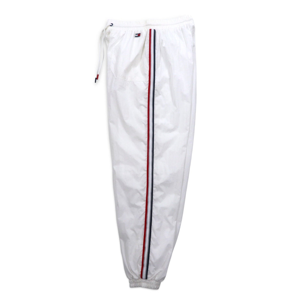 TOMMY HILFIGER SPORT ナイロン トラックパンツ ジャージ S ホワイト サイドライン
