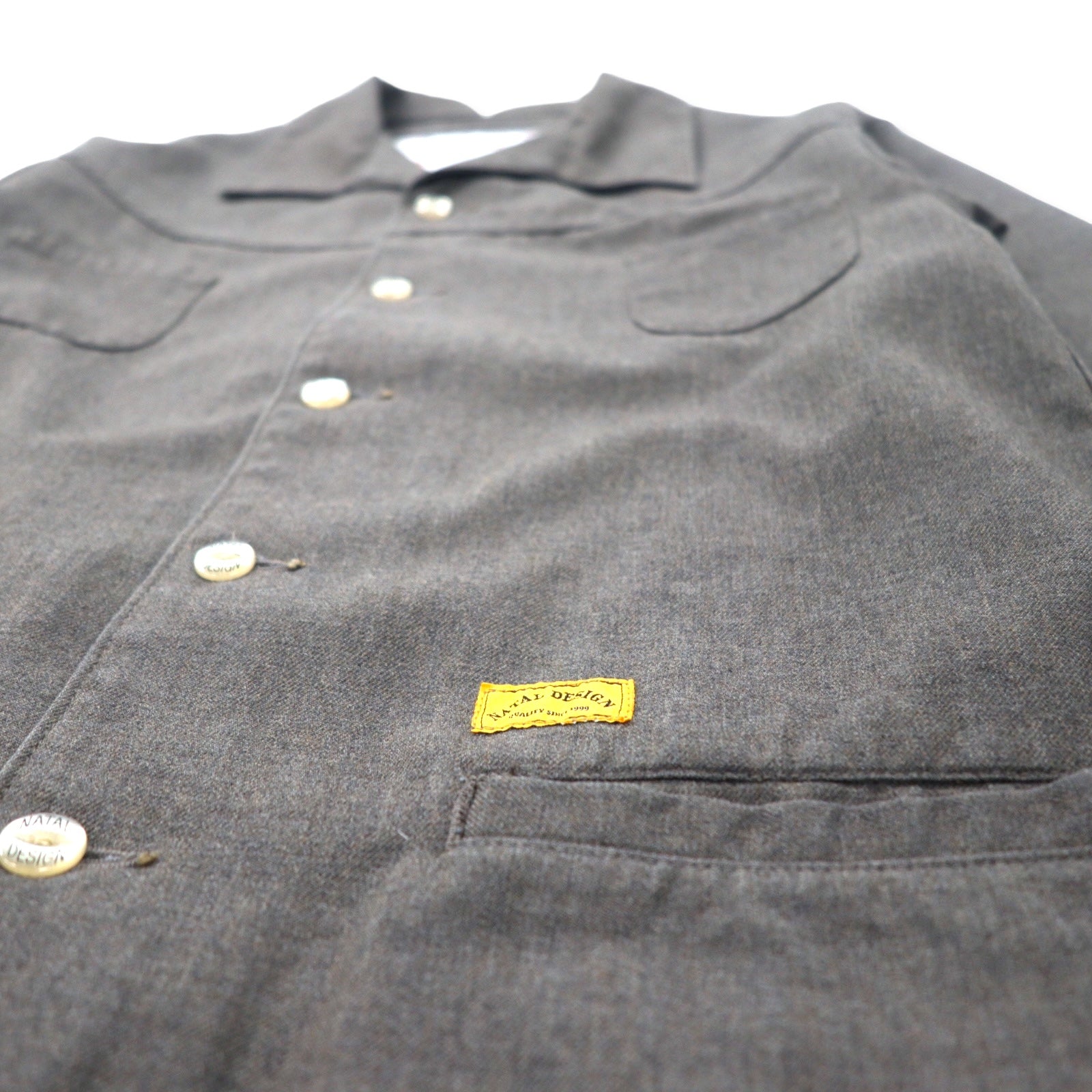 NATAL DESIGN Giacca Brian S Grigio Cotone Poliestere Taglio ampio BRIAN JACKET Fatto in Giappone