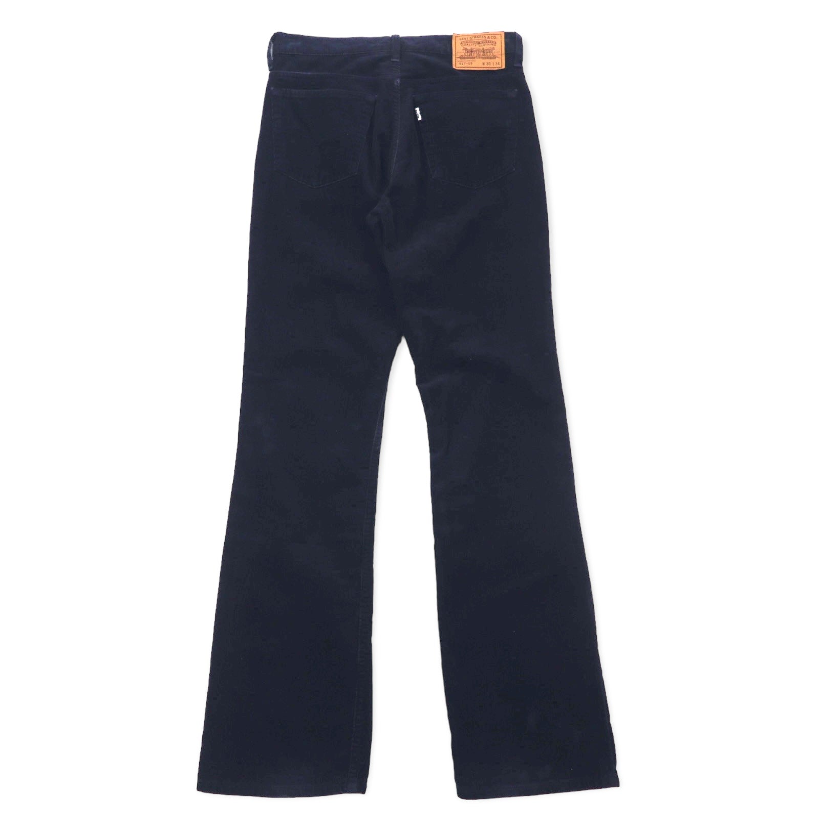 Levi's anni '90 517 bootcut pantaloni in velluto a coste 30 blu navy cotone etichetta bianca 517-15 Made in Japan