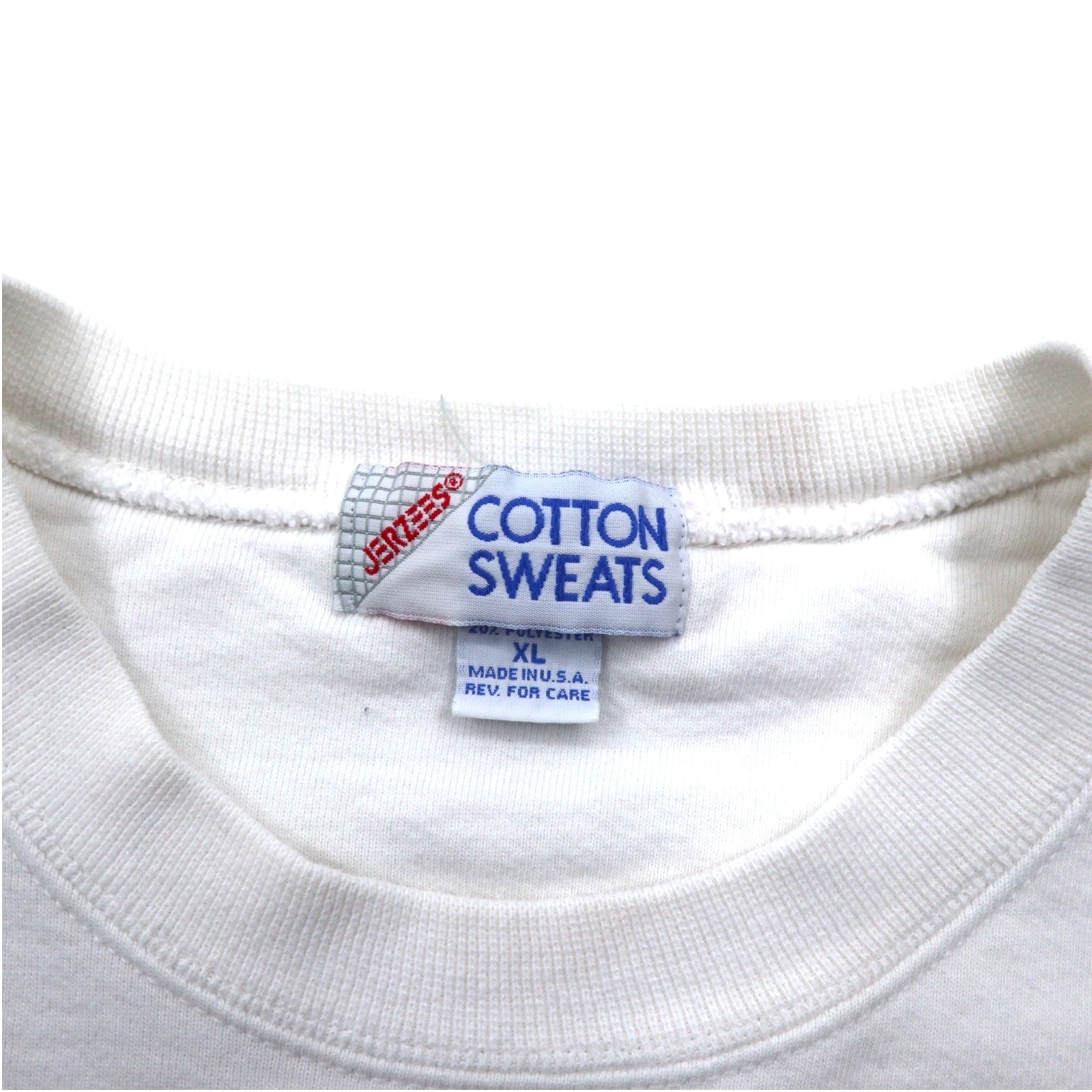 Felpa stampata in cotone JERZEES, anni '90, Made in USA, taglia XL, colore bianco, motivo CARSON'S STEELERS