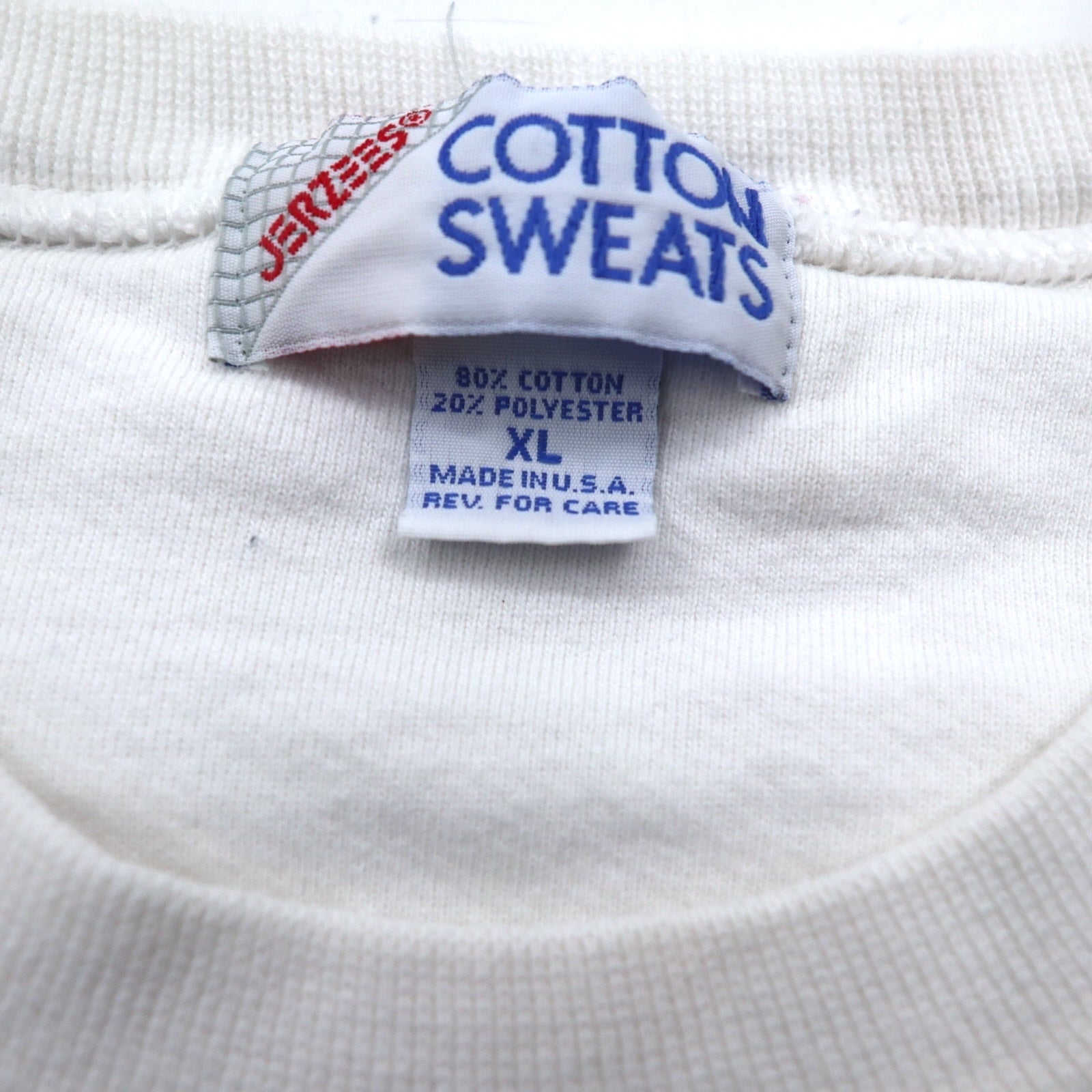 Felpa stampata in cotone JERZEES, anni '90, Made in USA, taglia XL, colore bianco, motivo CARSON'S STEELERS