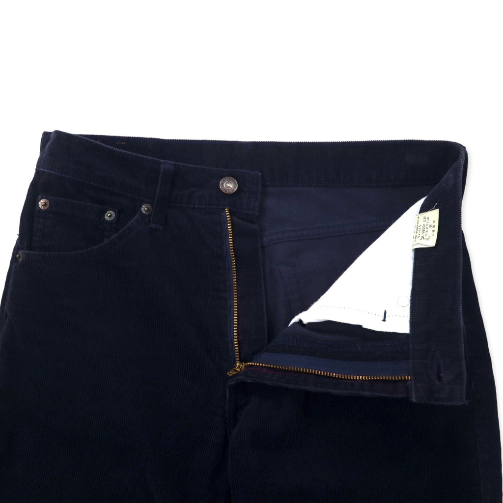 Levi's anni '90 517 bootcut pantaloni in velluto a coste 30 blu navy cotone etichetta bianca 517-15 Made in Japan