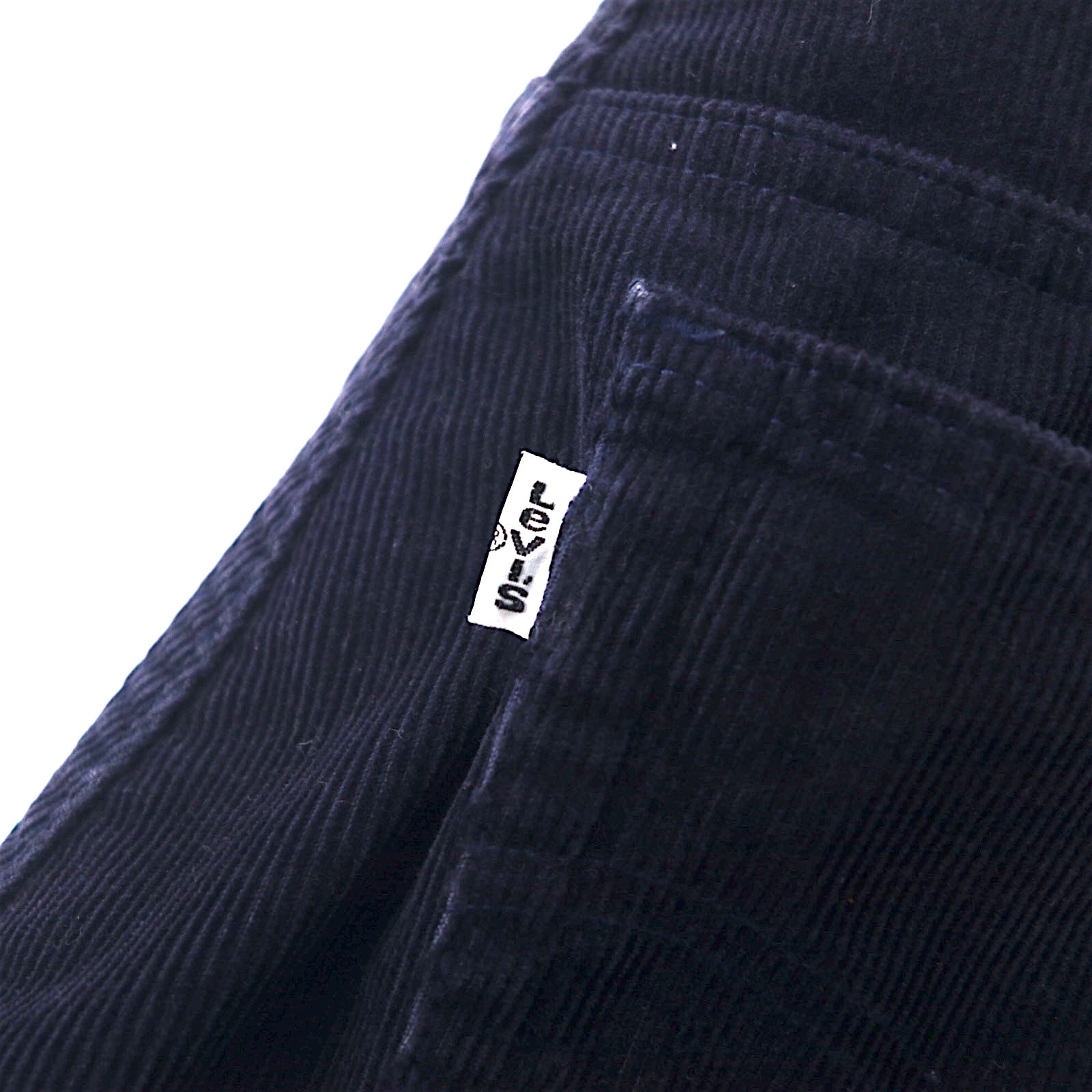 Levi's anni '90 517 bootcut pantaloni in velluto a coste 30 blu navy cotone etichetta bianca 517-15 Made in Japan