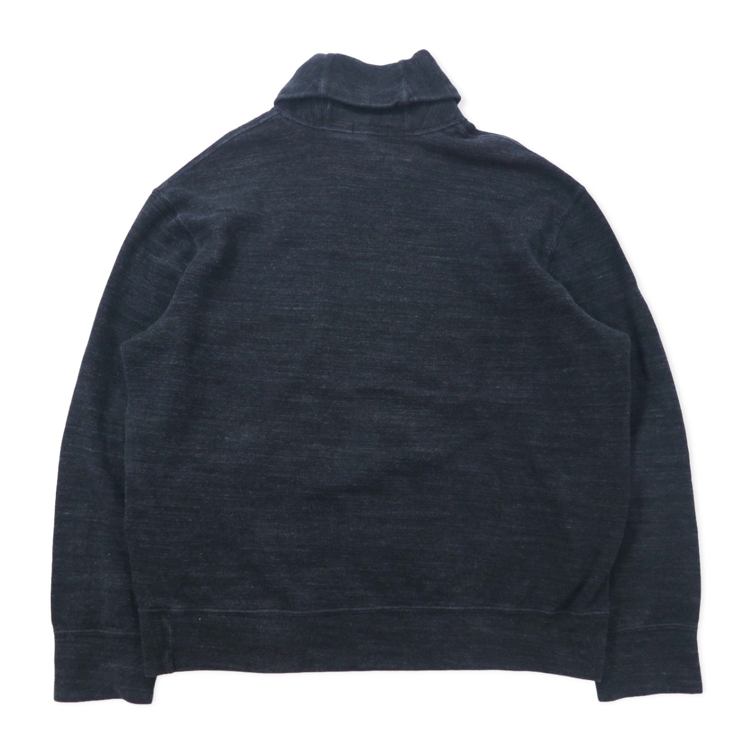 POLO RALPH LAUREN felpa con collo a scialle XL grigia cotone con ricamo piccolo pony