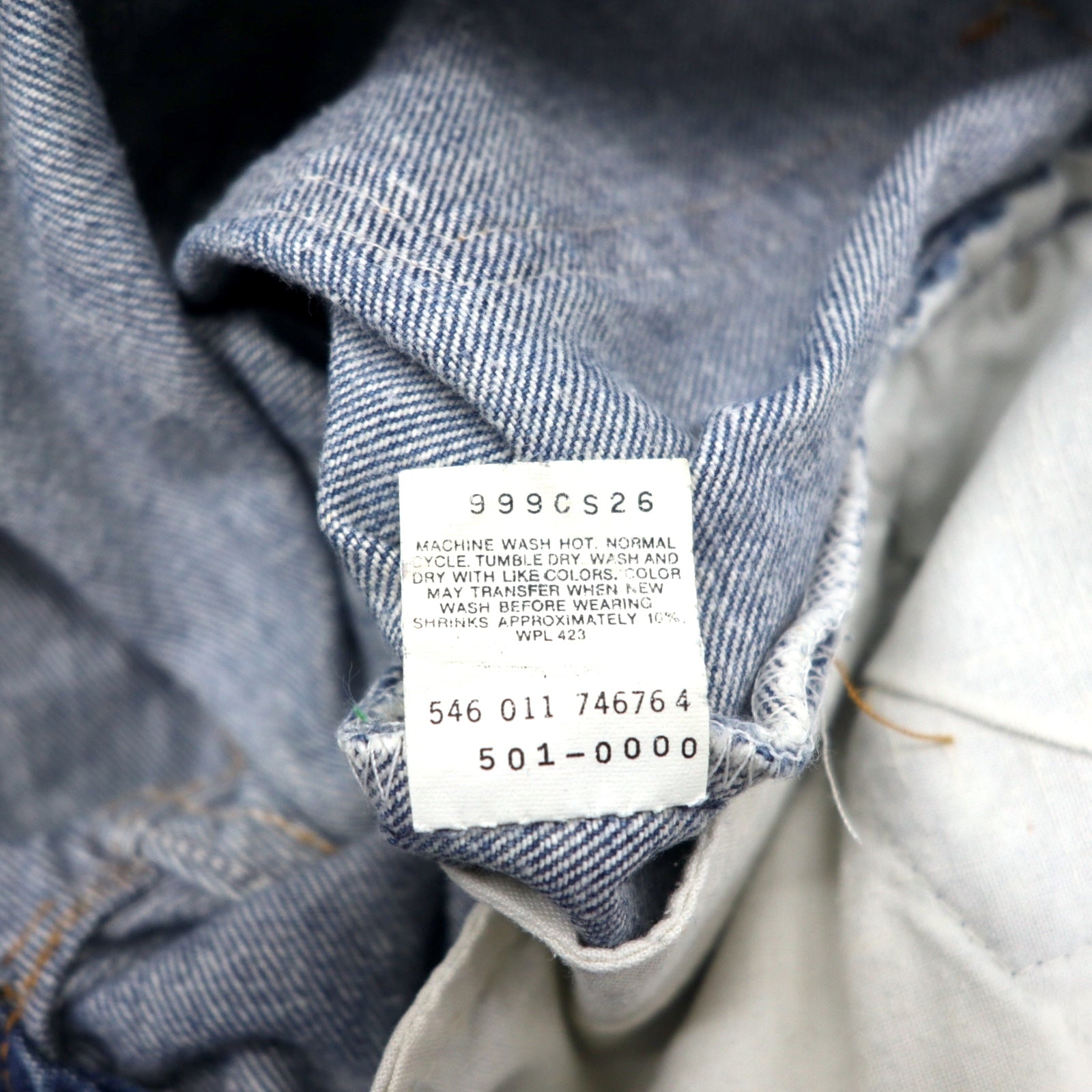Levi's USA 501XX jeans 30 blue cotton button back 546 501-0000